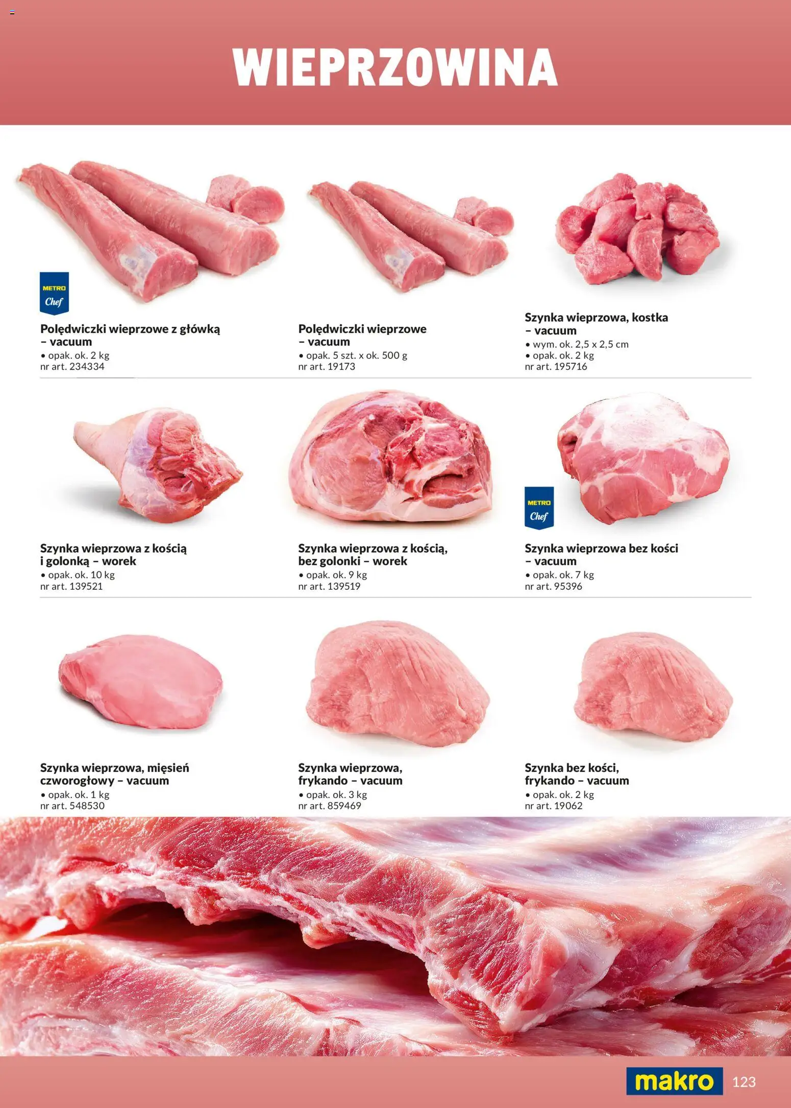 Makro Gazetka - Ultra fresh od 01.03.2026 | Strona: 123 | Produkty: Szynka wieprzowa, Szynka, Polędwiczki wieprzowe, Wieprzowina