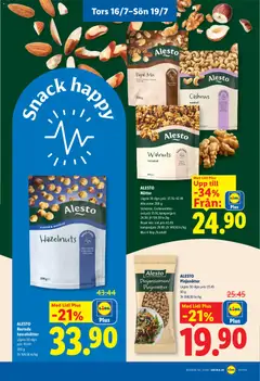 Alesto Nötter, Alla sorter 200 g - Förhandsvisning av reklamblad från butik Lidl aktuell från 13/07/2026 | Sida: 26