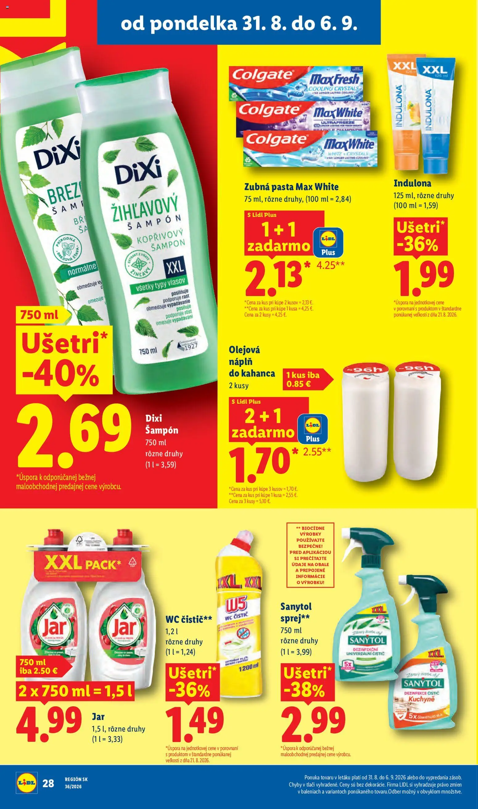 Nové Lidl akcie – leták je platný od 31.08.2026 | Strana: 40