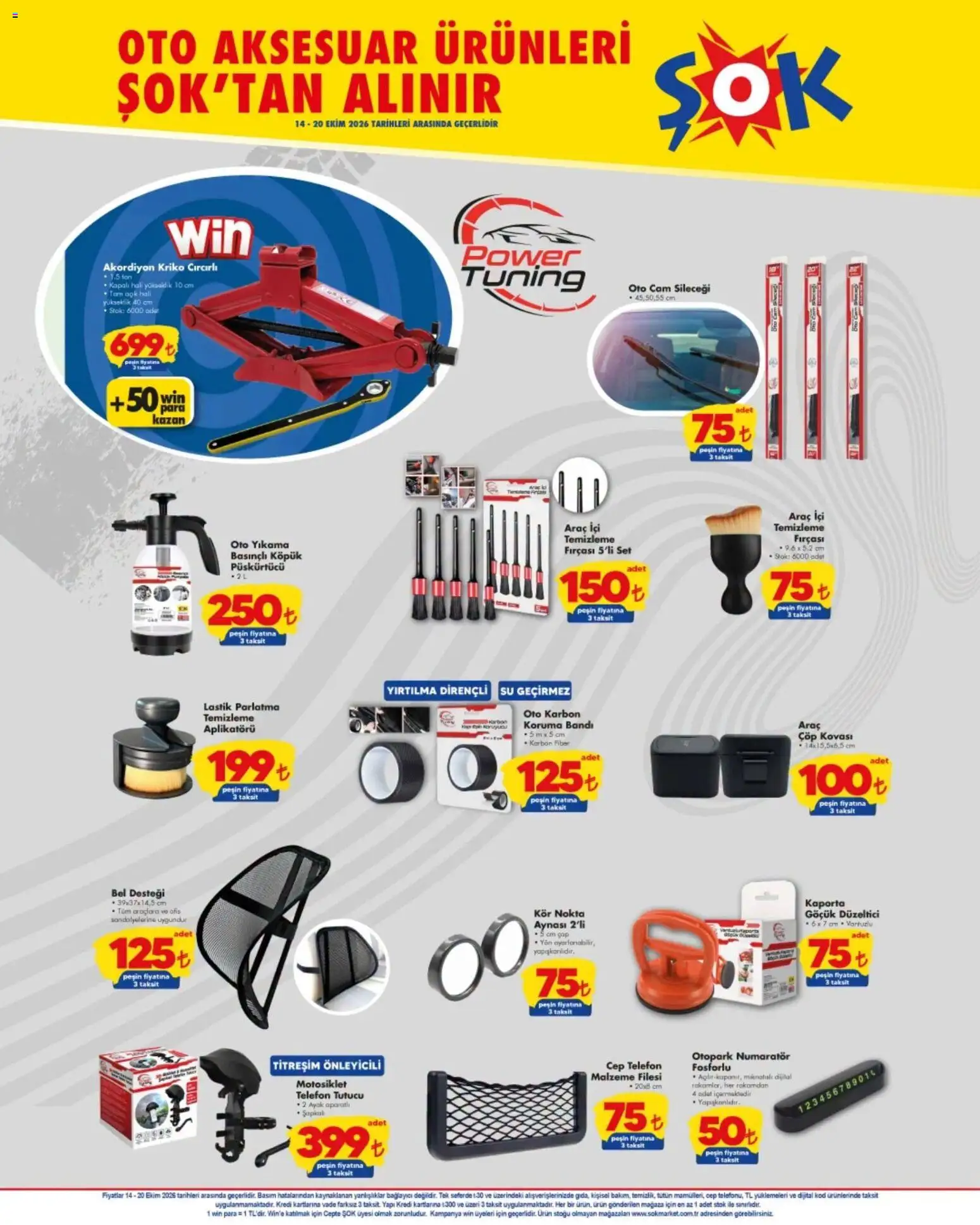 Şok Market Katalog - 14 Ekim 2026 tarihinden itibaren geçerlidir | Sayfa: 6 | Ürünler: Halı, Lastik, Su, Bağlayıcı