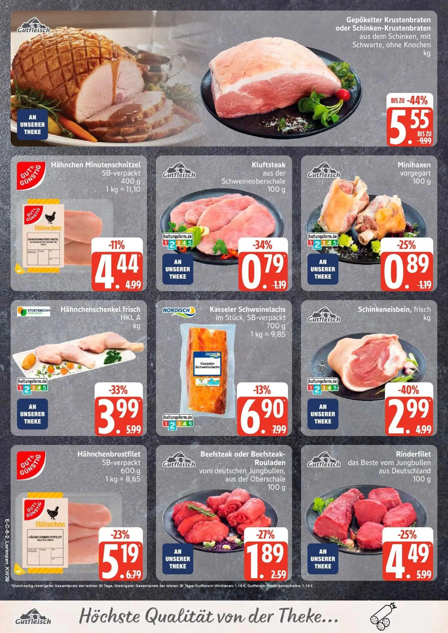 Marktkauf Prospekt Heide (ab 21.09.2026) » Angebote online | Seite: 6 | Produkte: Hahnchen, Hahnchenschenkel, Theke, Krustenbraten