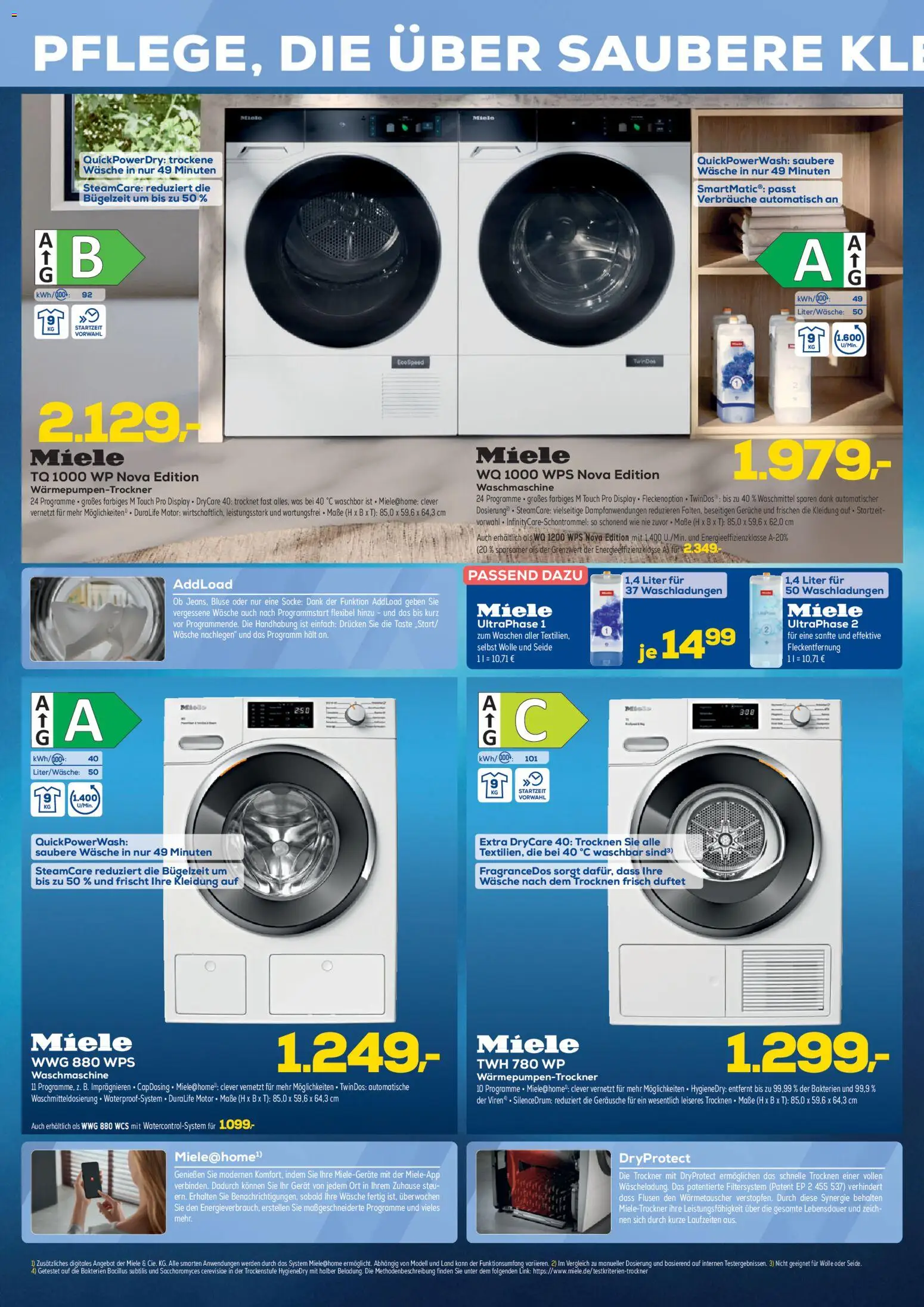 Euronics Sonderbeilage Miele – gültig ab 16.09.2026 | Seite: 2 | Produkte: Trockner, Waschmaschine, Waschmittel, Bluse