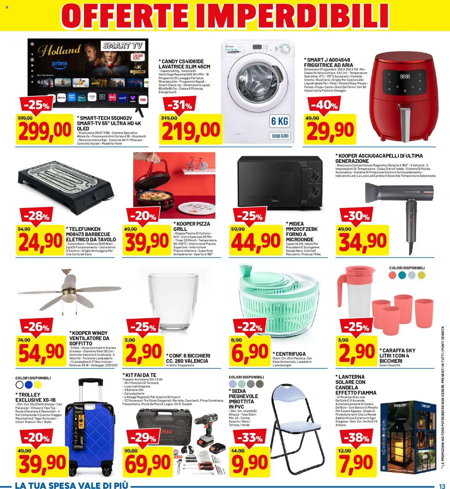 Volantino D Più del 20/07/2026 | Pagina: 13 | Prodotti: Centrifuga, Trapano, Trolley, Caricabatterie
