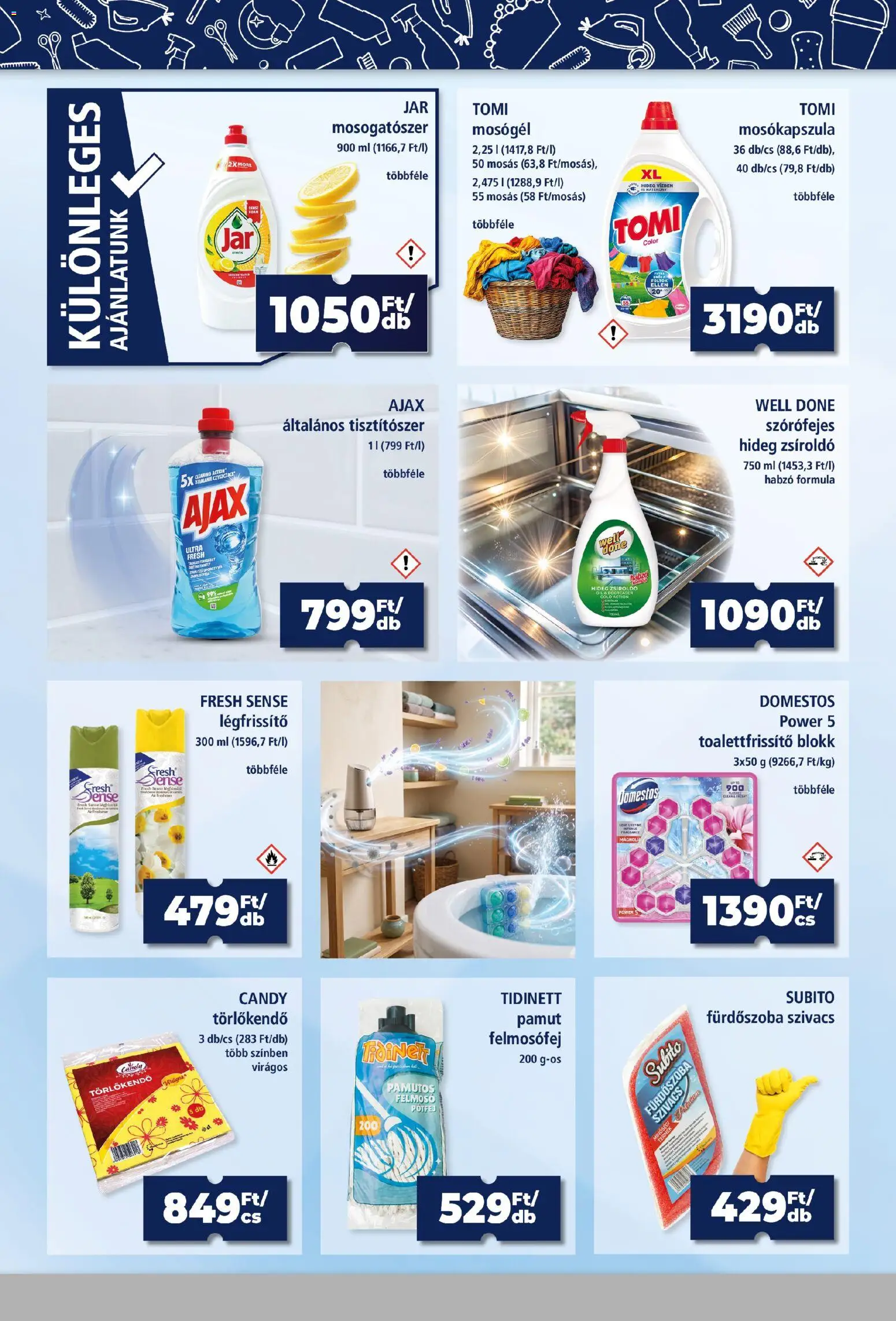 Goods Market akciós ujság - amely érvényes a következő dátumtól: 2026.09.17. | Oldal: 2 | Termékek: Törlőkendő, Mosókapszula, Légfrissítő, Só