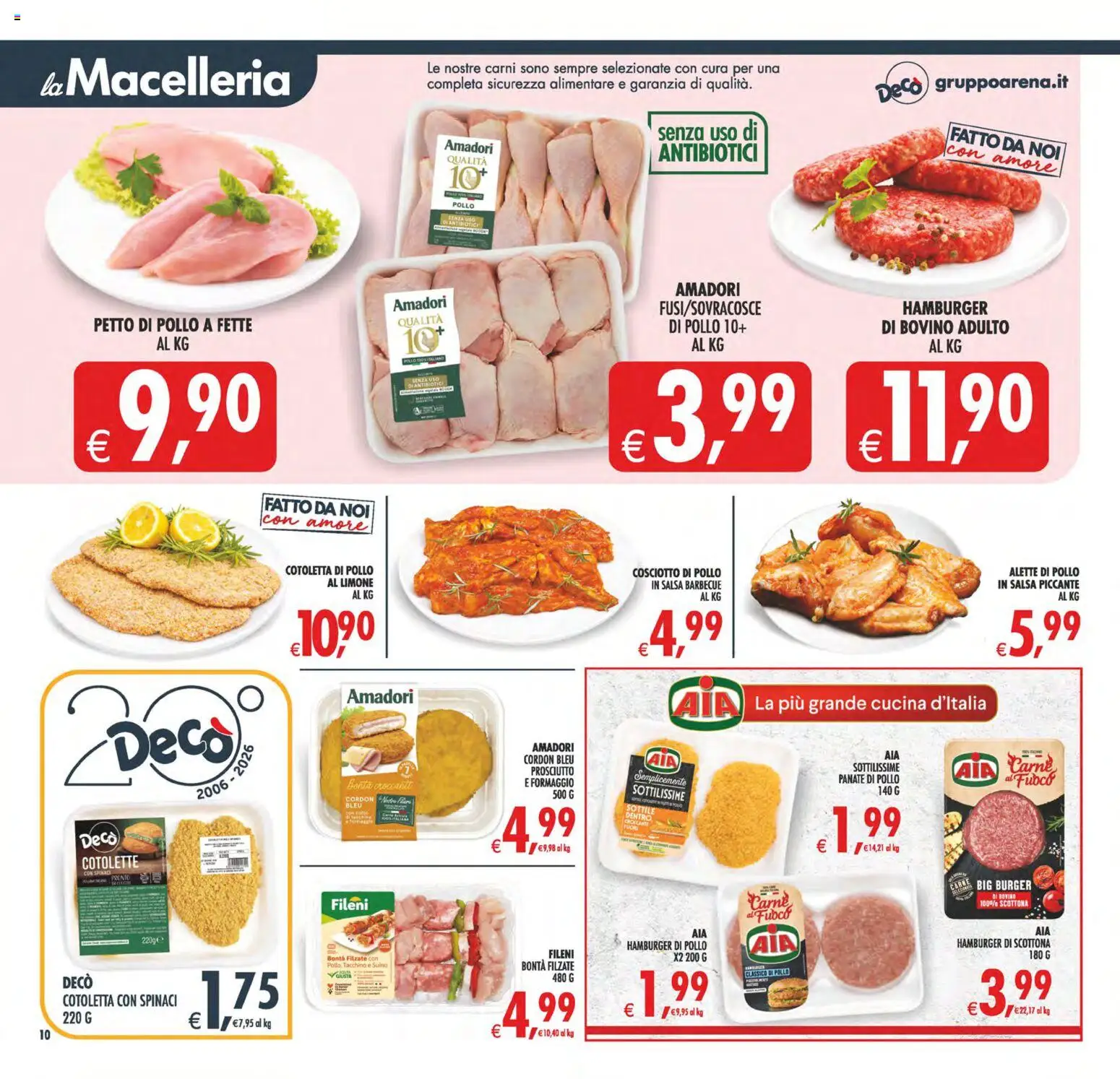 Volantino Decò del 29.05.2026 | Pagina: 10 | Prodotti: Petto di Pollo, Barbecue, Salsa barbecue, Hamburger