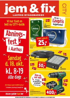 Jem & fix  -Tilbudsavis - Abningsfest, Aarhus gyldig fra 18/10/2026