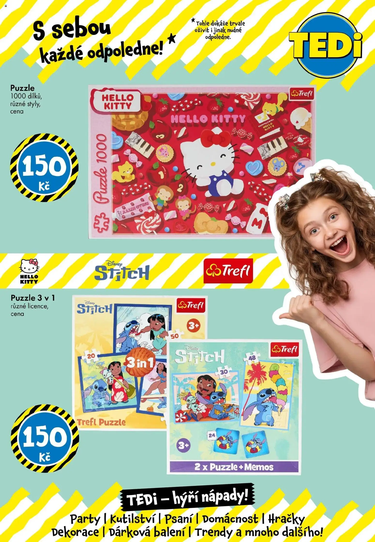 TEDi leták - Přerov od 14.08.2026 - akční nabídka | Strana: 4 | Produkty: Hračky, Puzzle, Dekorace, Stitch