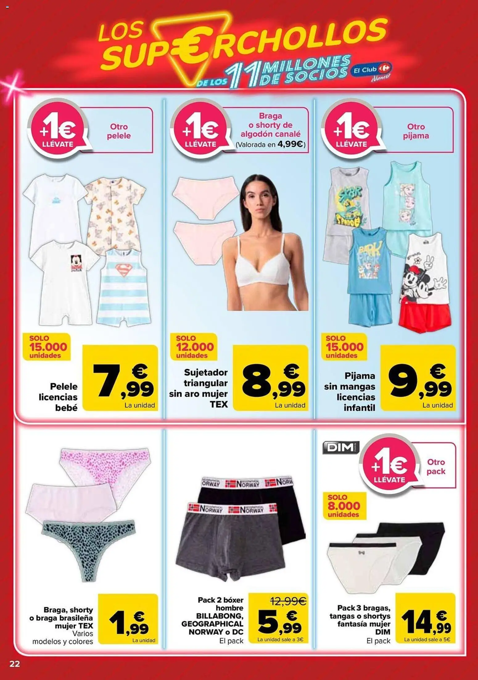 Carrefour Los Super Chollos │ válido desde el 12.05.2026 | Página: 22 | Productos: Pijama, Braga