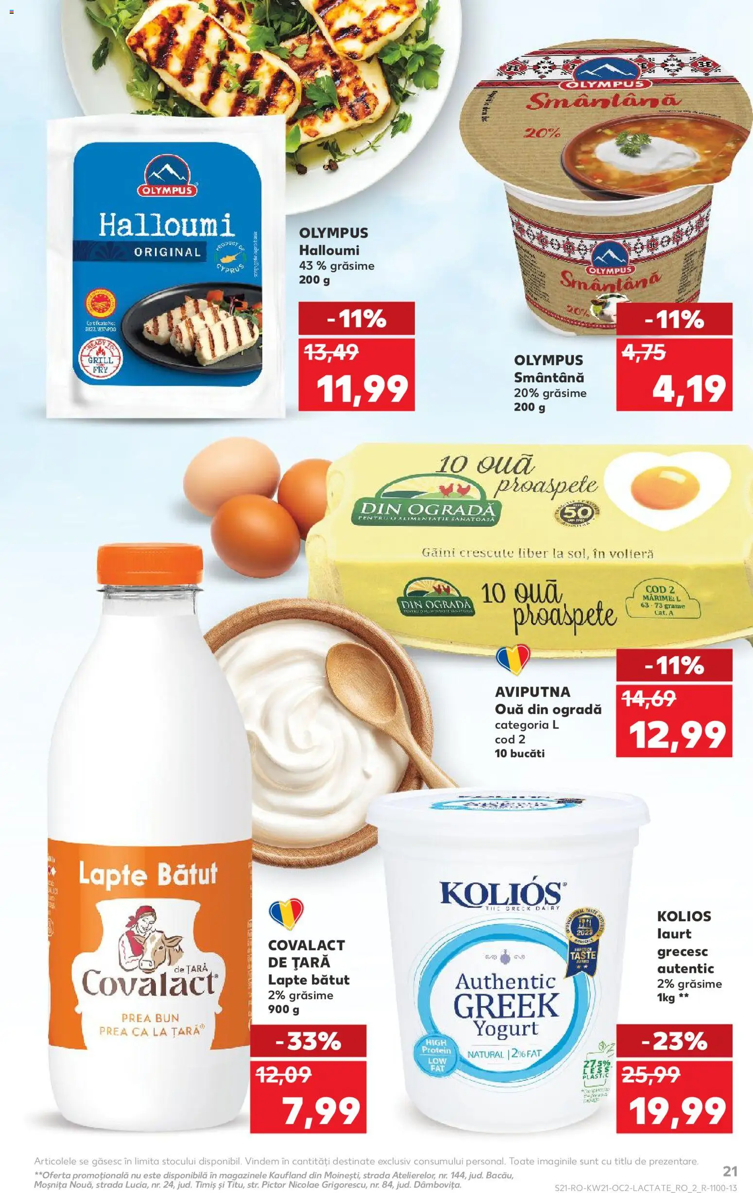 Noul catalog Kaufland – valabil de la 20.05.2026 | Pagină: 21 | Produse: Grill, Tırnak makası, Lapte, Ouă
