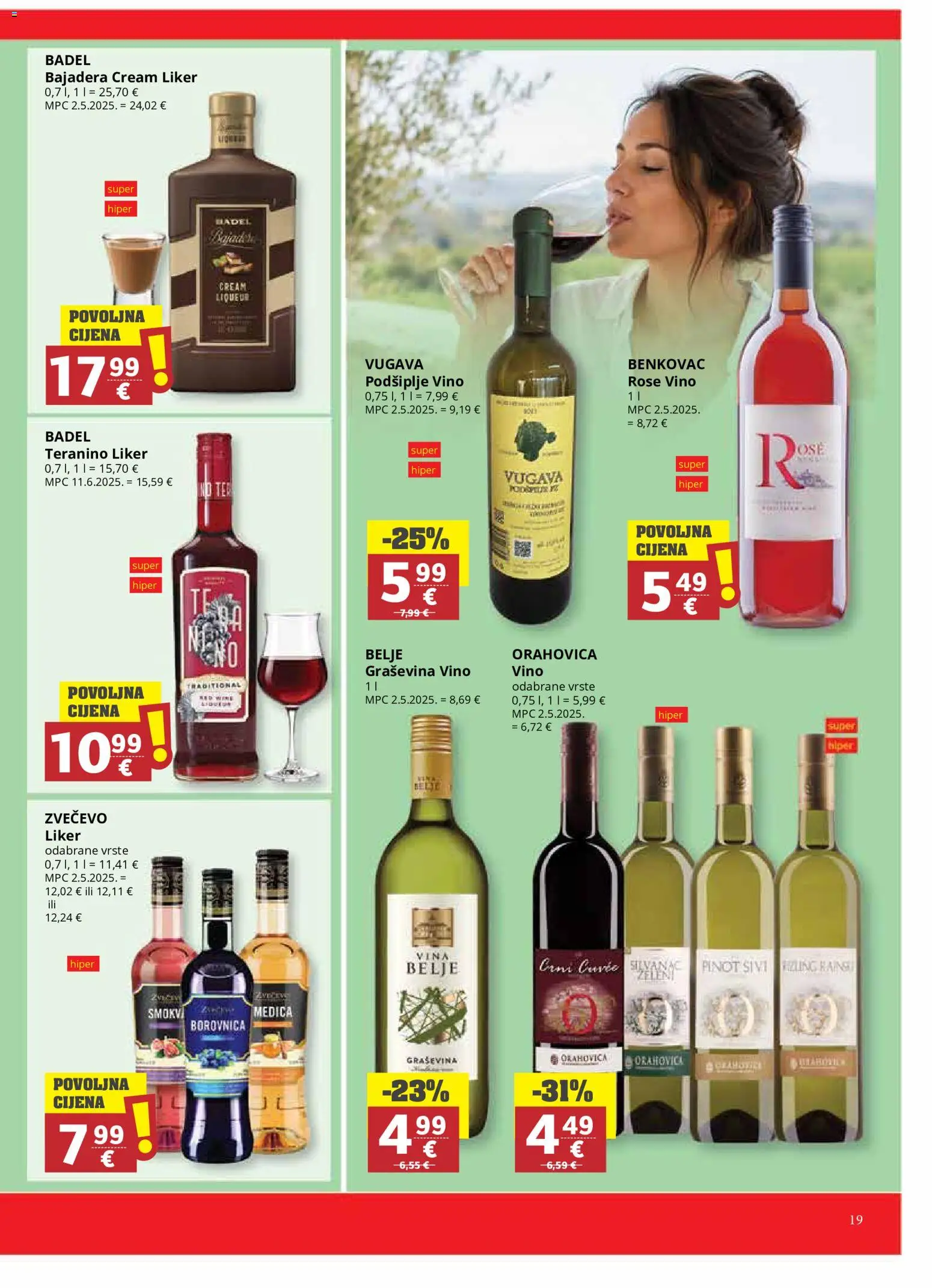 Ribola katalog | vrijedi od 24.06.2026 | Stranica: 19 | Proizvodi: Vino, Liker, Teranino, Borovnica
