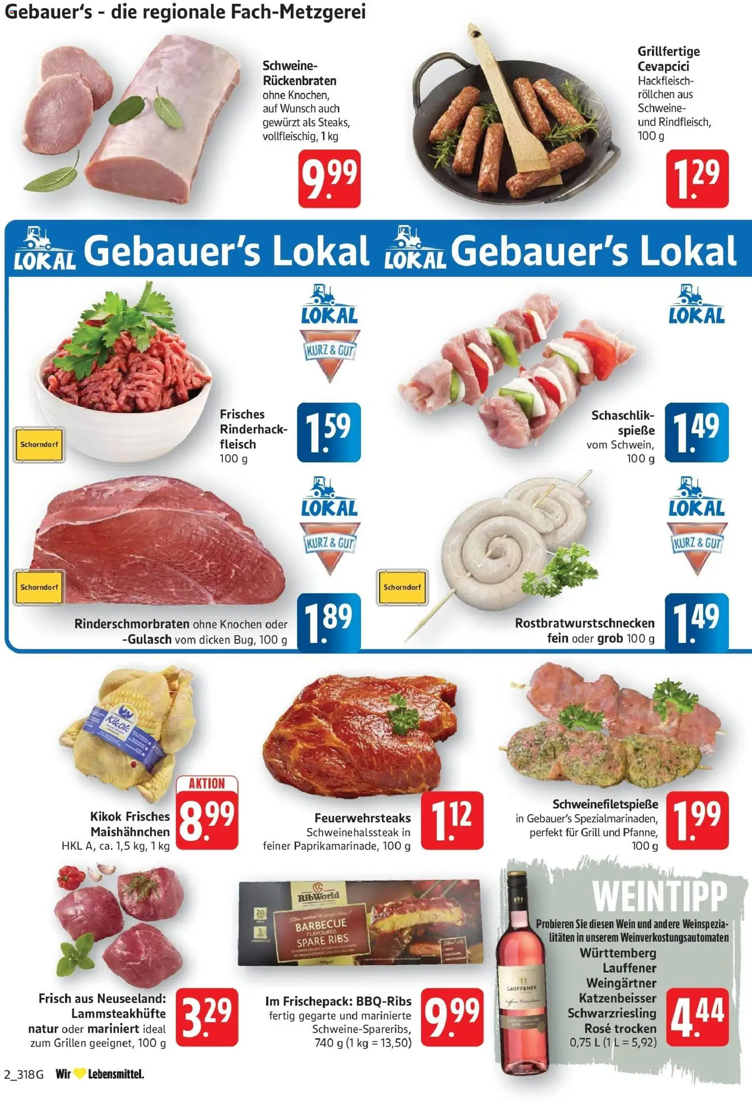 Edeka Prospekt Geislingen – gültig ab 27.07.2026 | Seite: 2 | Produkte: Grill, Spare ribs, Spieße, Gulasch