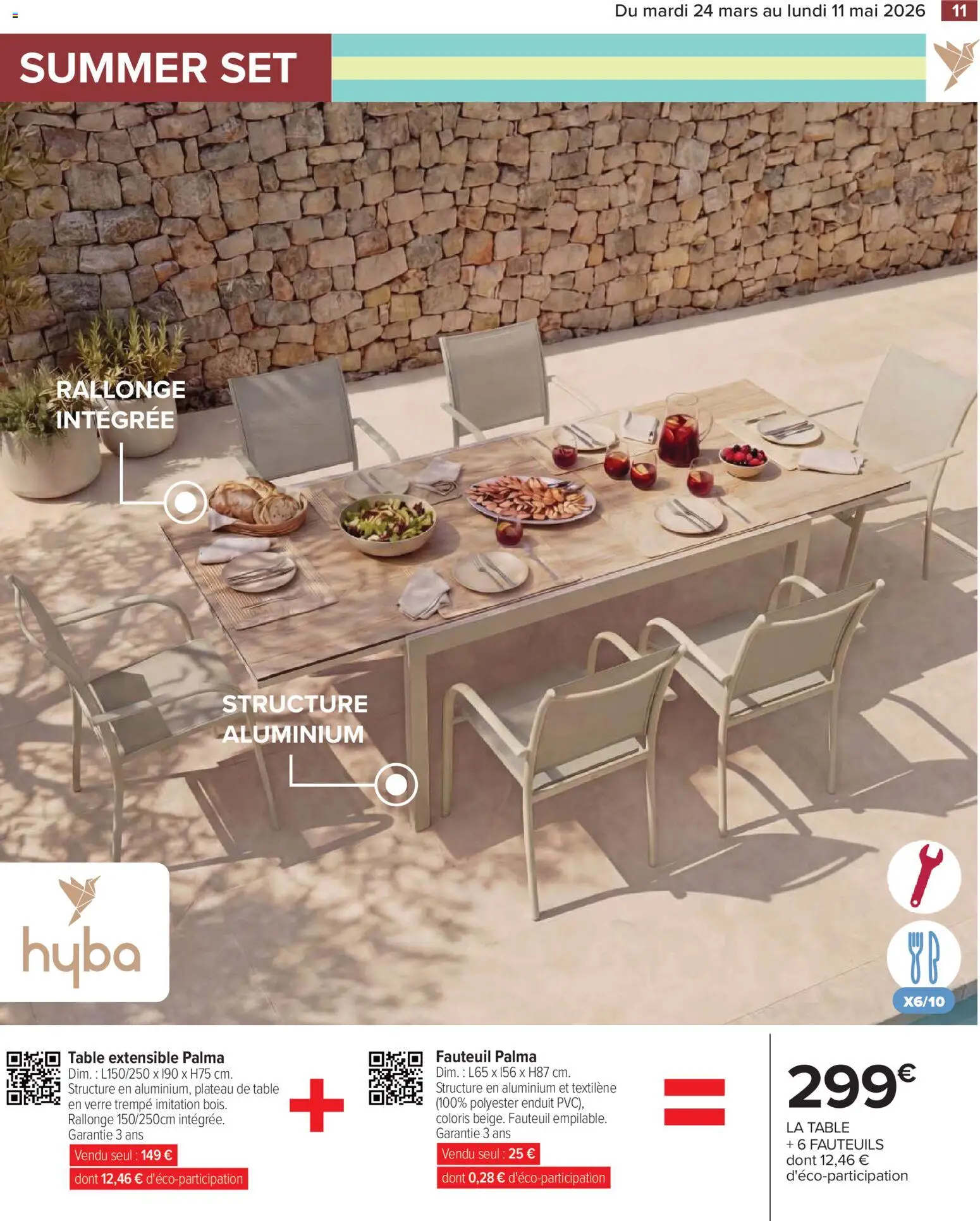 {H1} | Page: 11 | Produits: Plateau, Table extensible, Fauteuil, Table