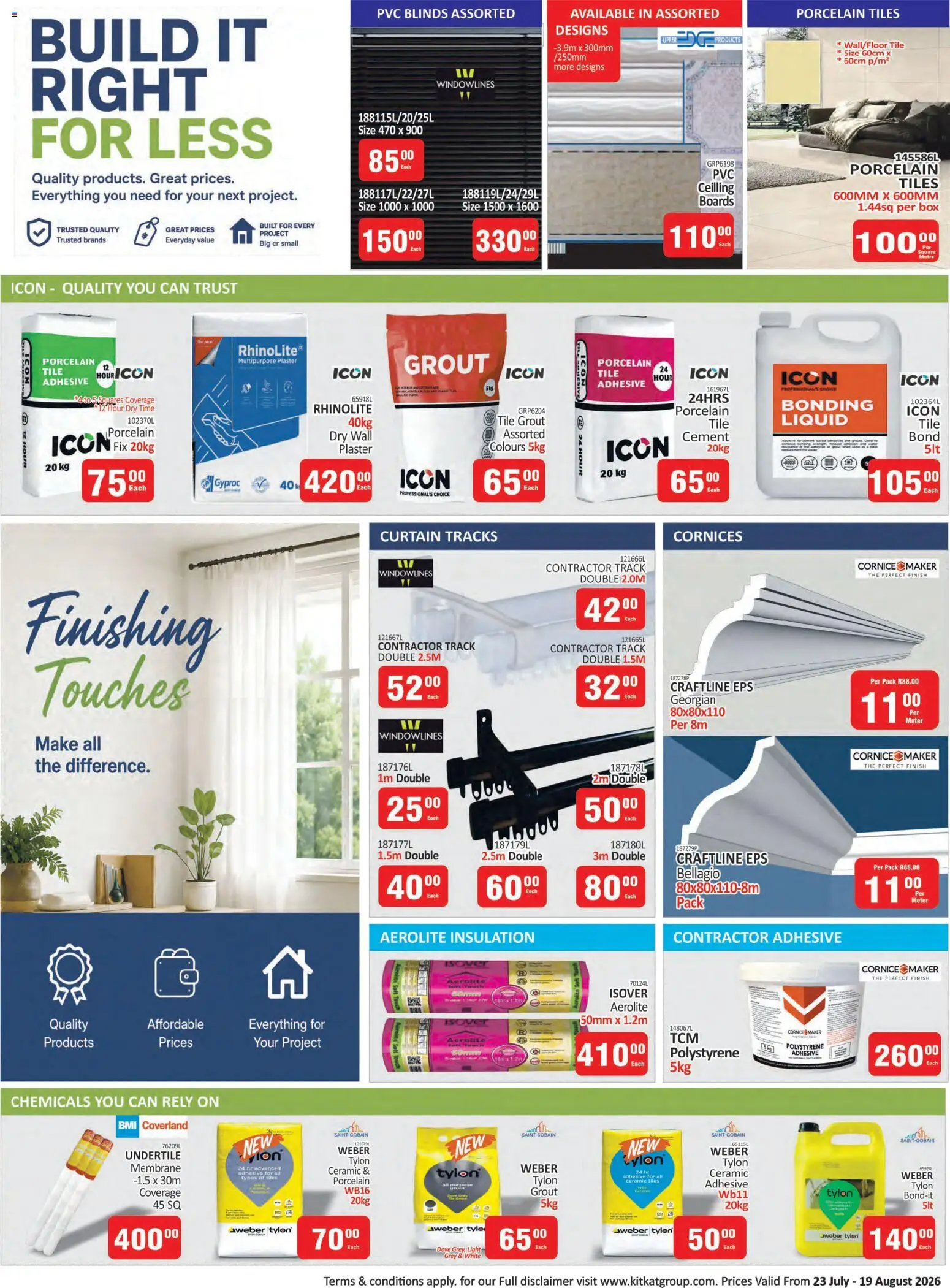 New KIT KAT Cash & Carry catalogue – valid from 23/07/2026 | Page: 2 | Products: Tile grout, Box, Light, Adhesive