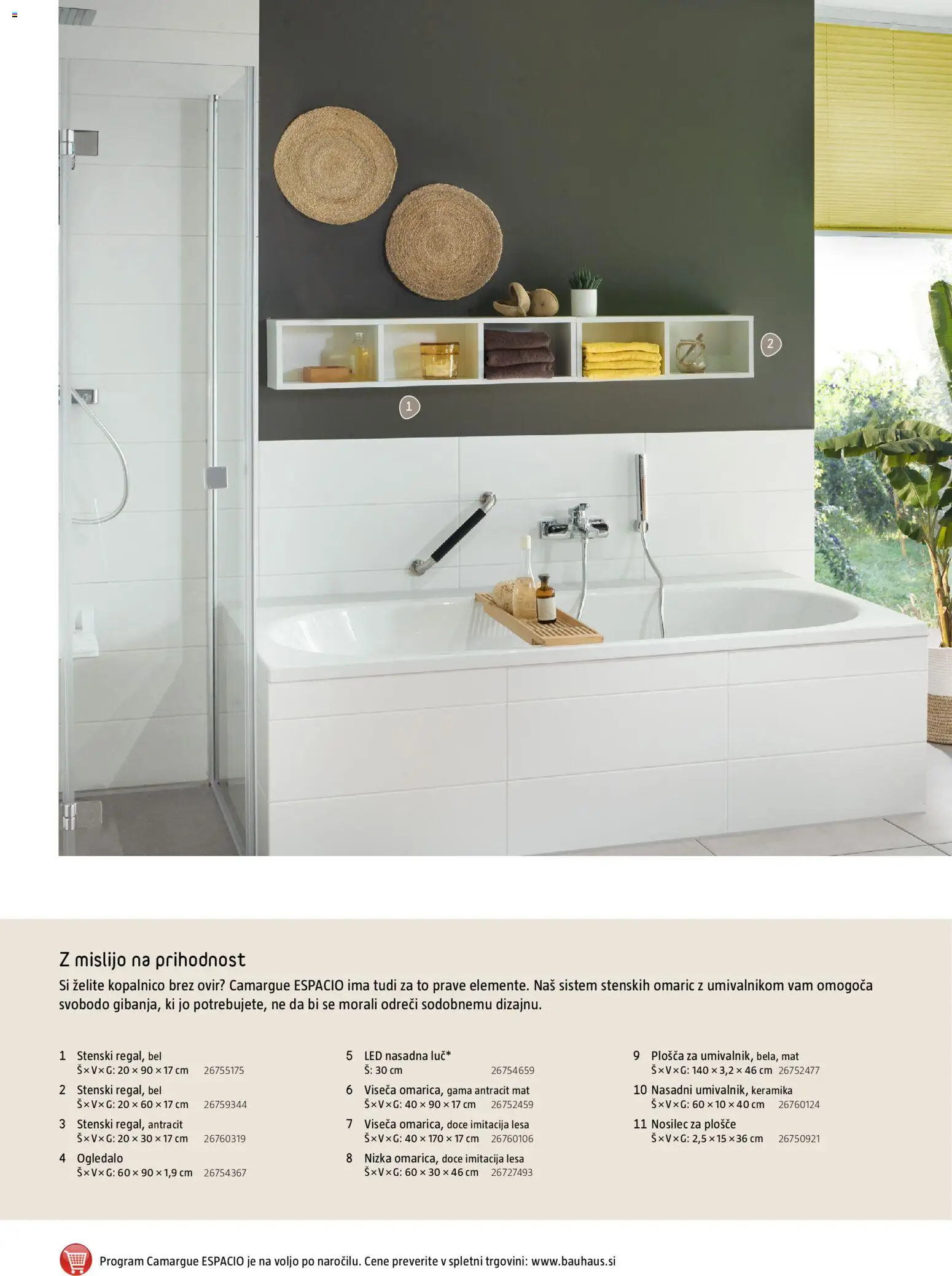Novi Bauhaus katalog ponudbe – veljaven od 28.09.2026 | Stran: 22 | Izdelki: Ogledalo