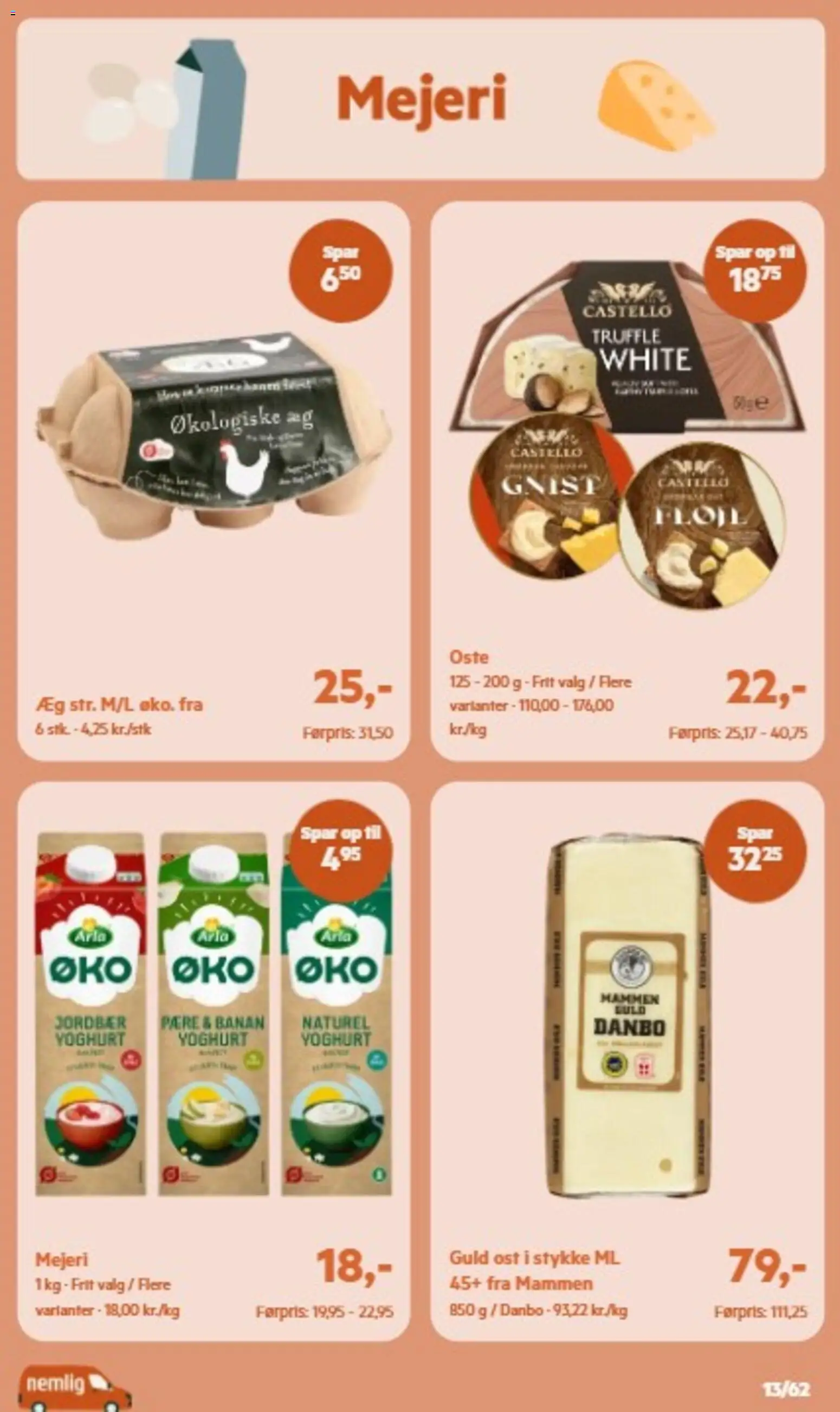 Nemlig tilbudsavis – gyldig fra 30/09/2026 | Side: 13 | Produkter: Ost, Yoghurt, Æg, Jordbær