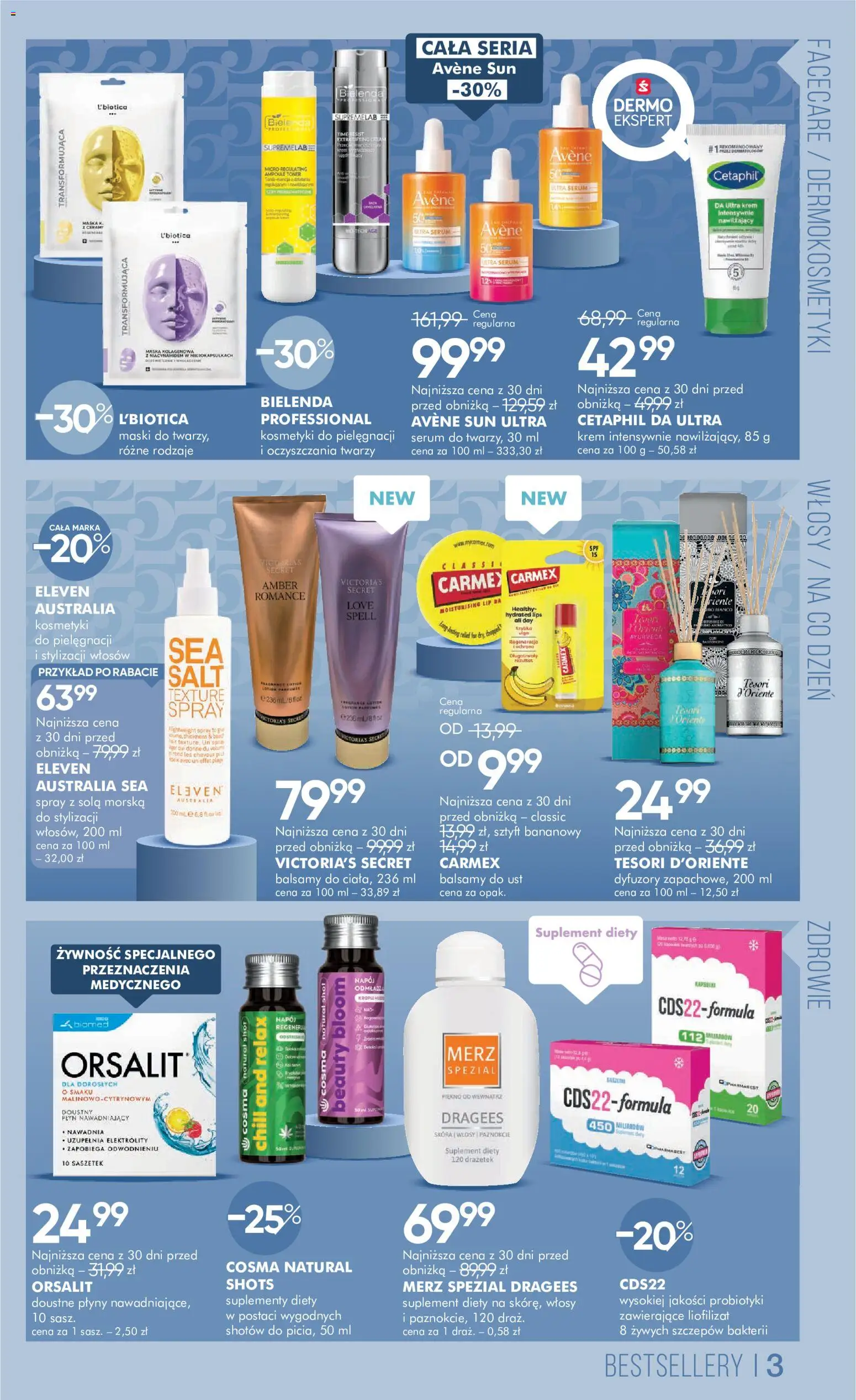 Super-pharm gazetka od 30.05.2026 | Strona: 3 | Produkty: Tesori d'oriente, Toner, Kosmetyki, Krem