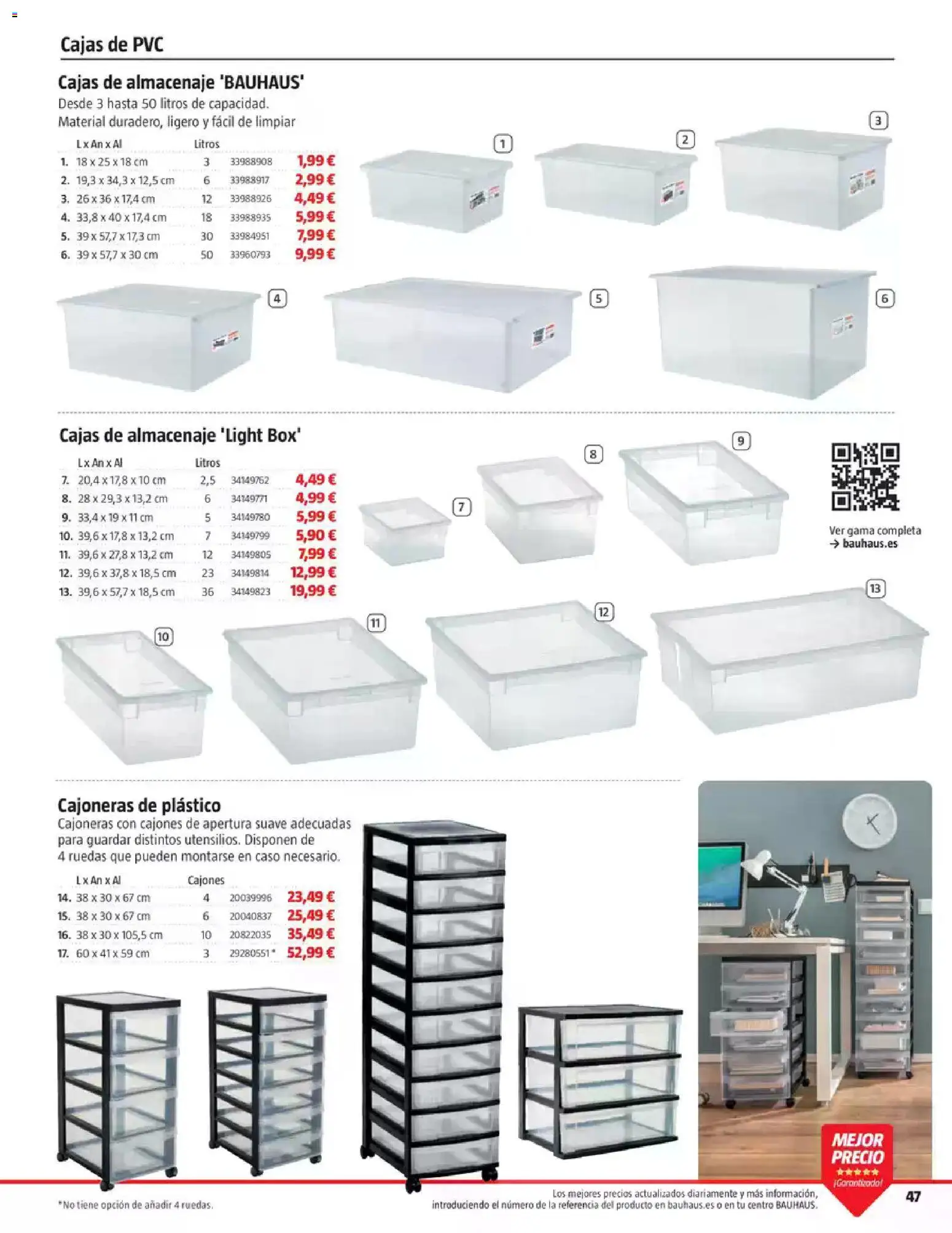 Bauhaus Ordenación │ válido desde el 18/08/2026 | Página: 47 | Productos: Almacenaje