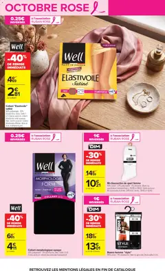 Carrefour - Prévisualisation de Collant morphologique opaque, 93% polyamide - 7% élasthanne. Noir. Taille 3 à 8. Existe aussi en collant morphologie transparent valide à partir de 06/10/2026 | Page: 13