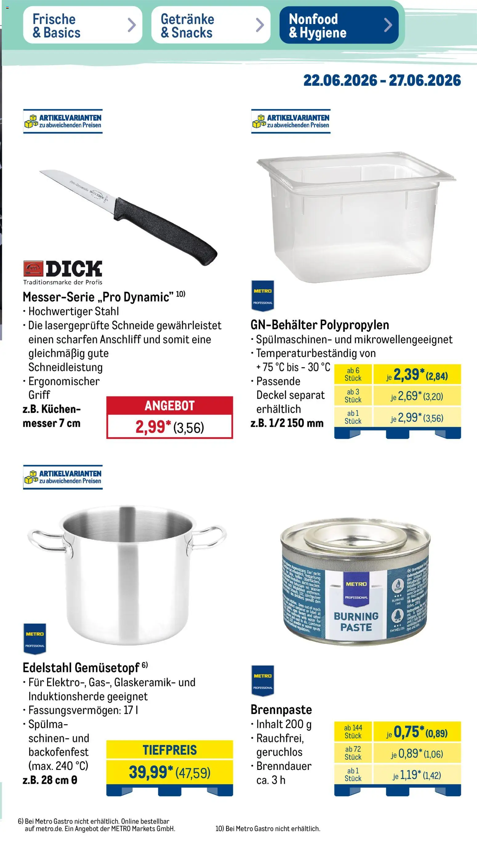 Metro Non Food & Hygiene – gültig ab 22.06.2026 | Seite: 2