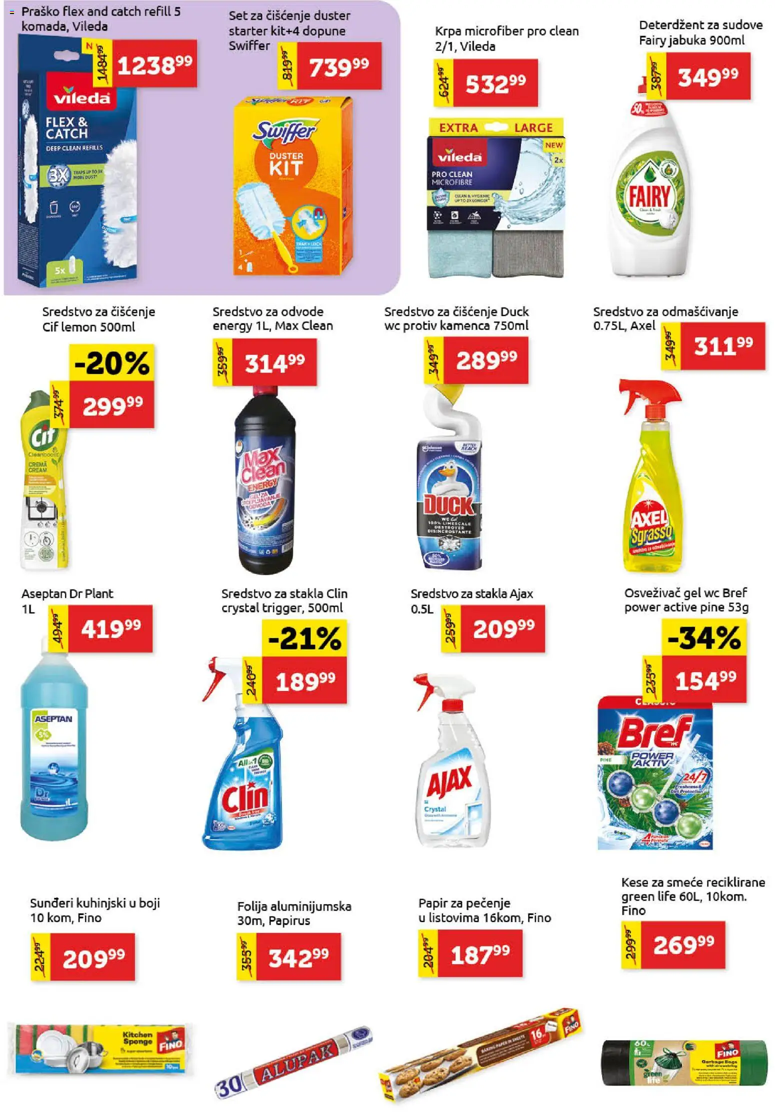 SuperVERO katalog - važi od 03.09.2026 | Strana: 24 | Proizvode: Deterdžent, Sunđeri, Papir za pečenje, Sredstvo za čišćenje