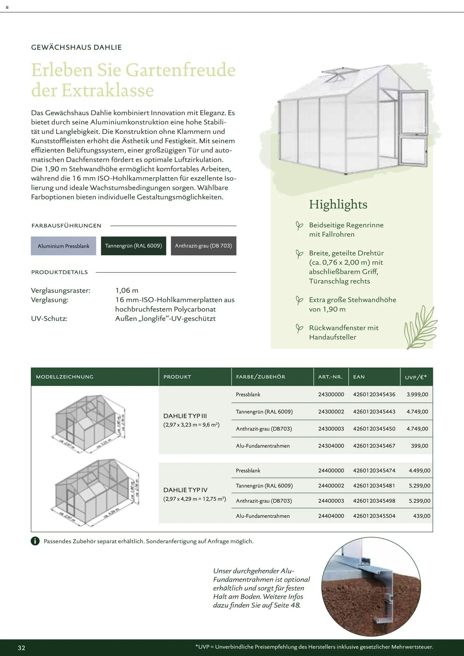 Dehner KGT – Kreative Gartentechnik – gültig ab 01.01.2026 | Seite: 32 | Produkte: Tür