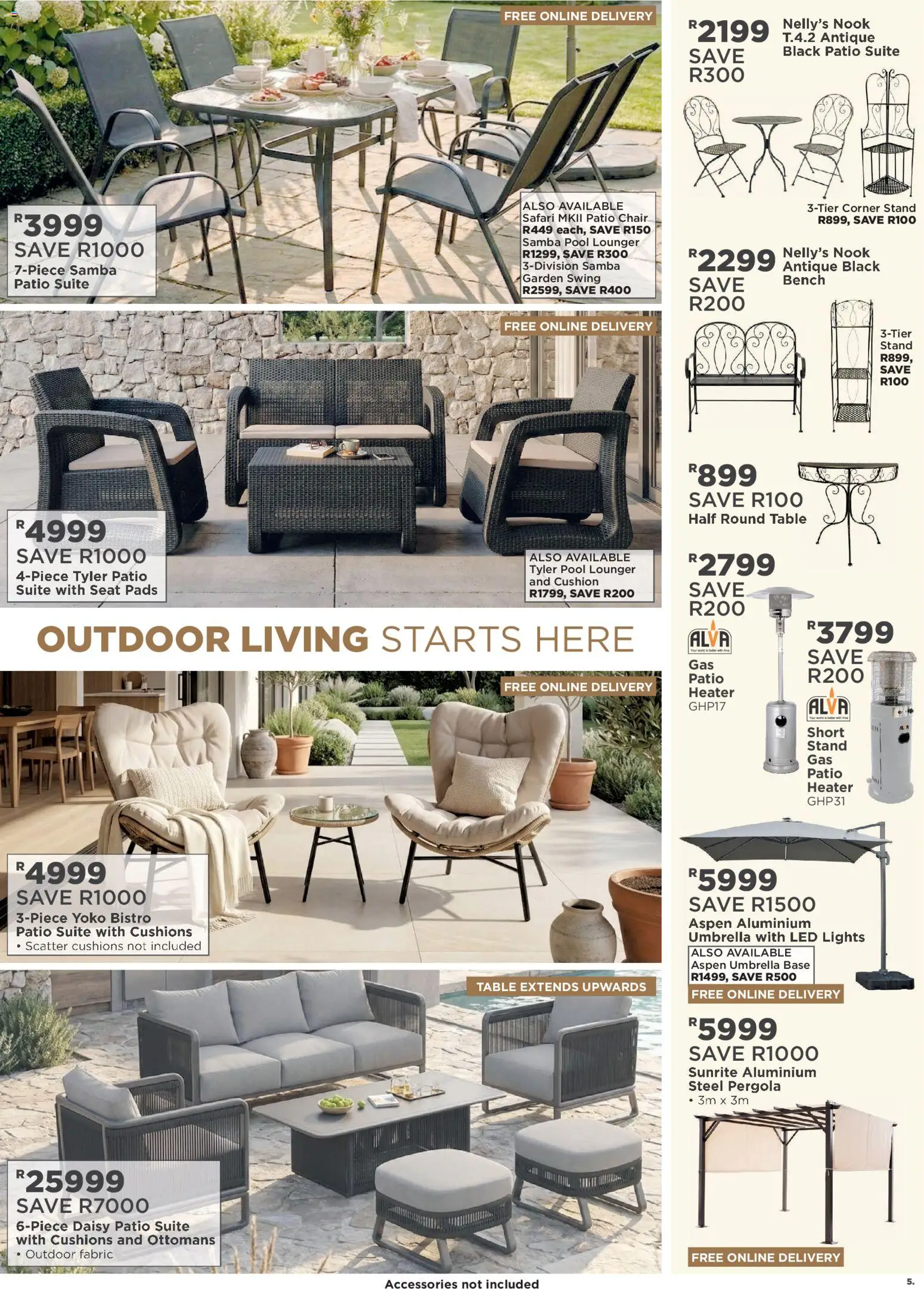 New House and Home catalogue – valid from 08.06.2026 | Page: 5 | Products: Cushion, Table, Pads, Heater