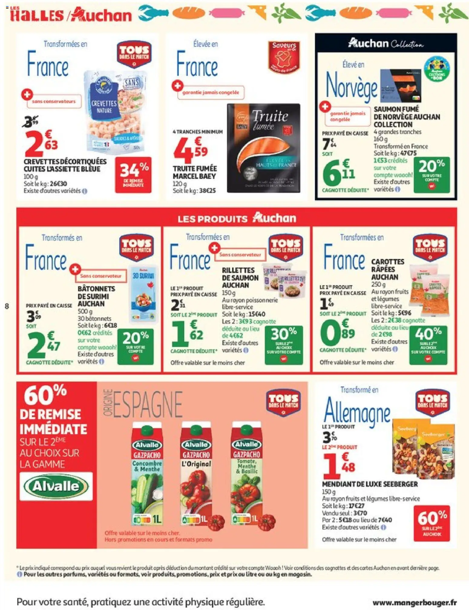 {H1} | Page: 8 | Produits: Marcel, Menthe, Truite fumée, Saumon