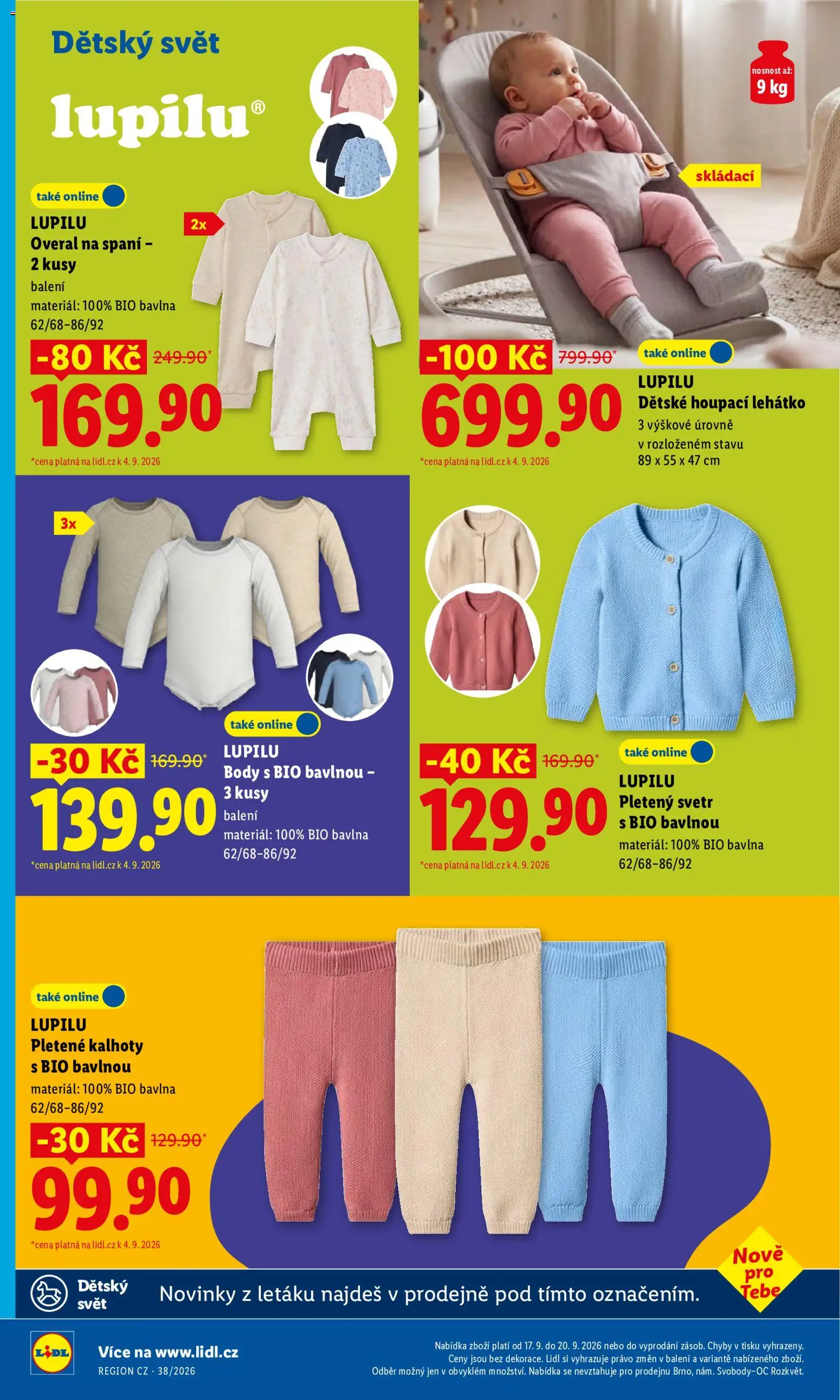 Lidl leták od 17.09.2026 | Strana: 34 | Produkty: Svetr, Overal, Lehátko, Overal na spaní