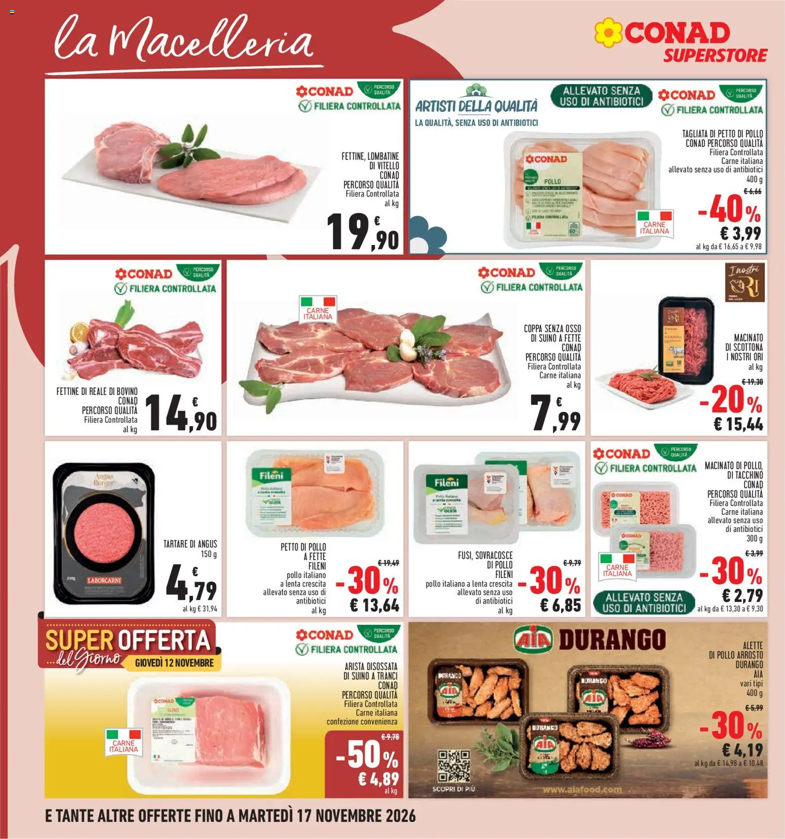 Volantino Conad del 05/11/2026 | Pagina: 10 | Prodotti: Petto di Pollo, Arrosto, Pollo, Suino