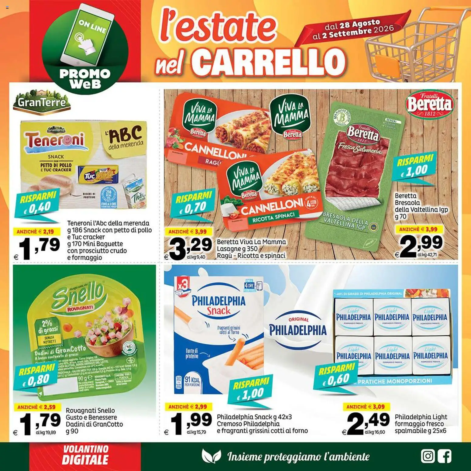 Volantino Elite Supermercati del 28/08/2026 | Pagina: 3 | Prodotti: Cannelloni, Bresaola, Sale, Grissini