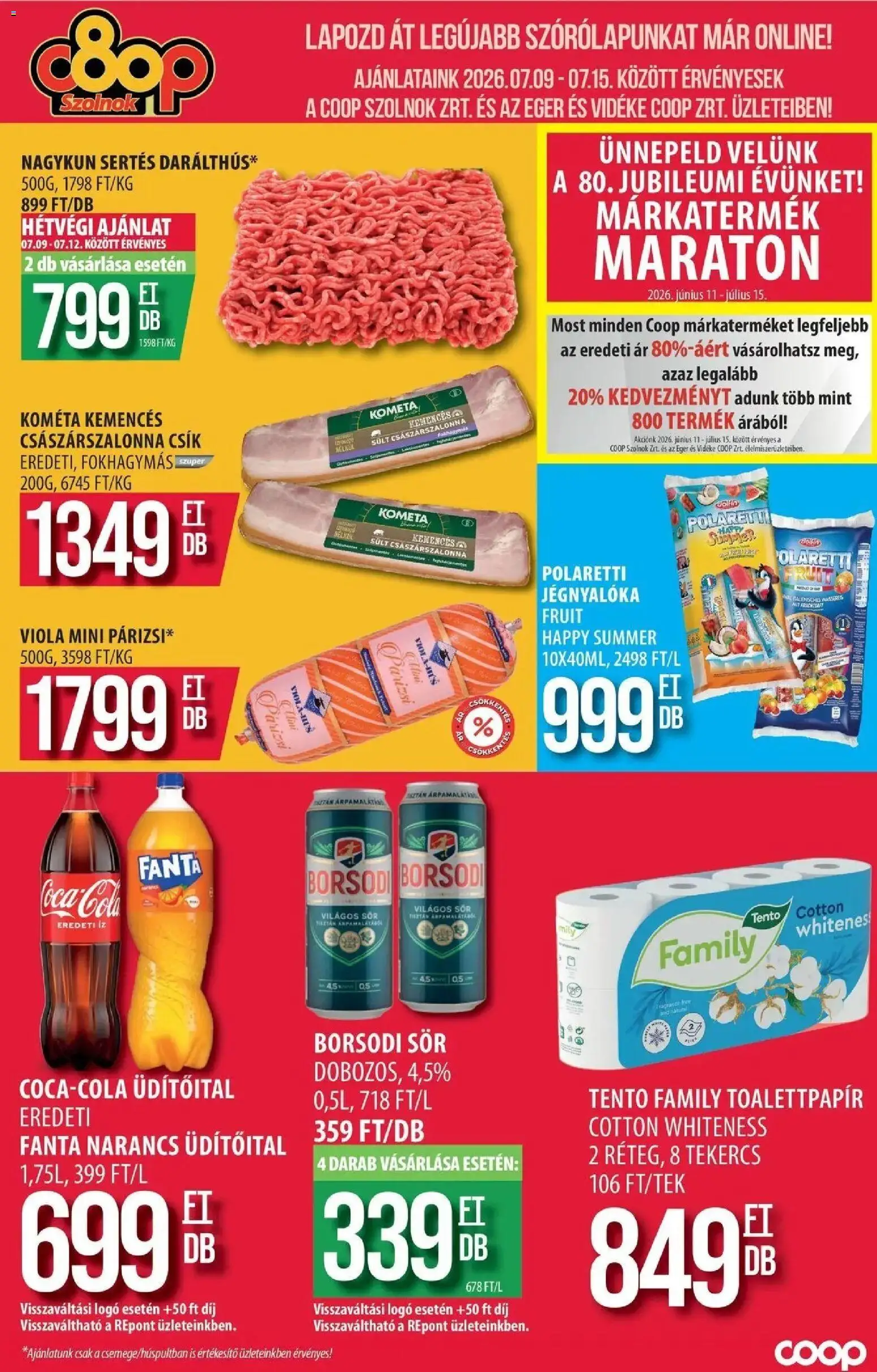 Akciós újság új COOP Szolnok – 2026.07.05. -tól/töl ⏳