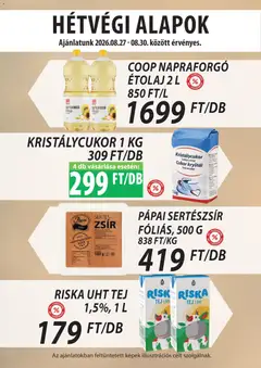 COOP Szolnok akciós újság - amely érvényes a következő dátumtól: 2026.08.27. | Oldal: 3