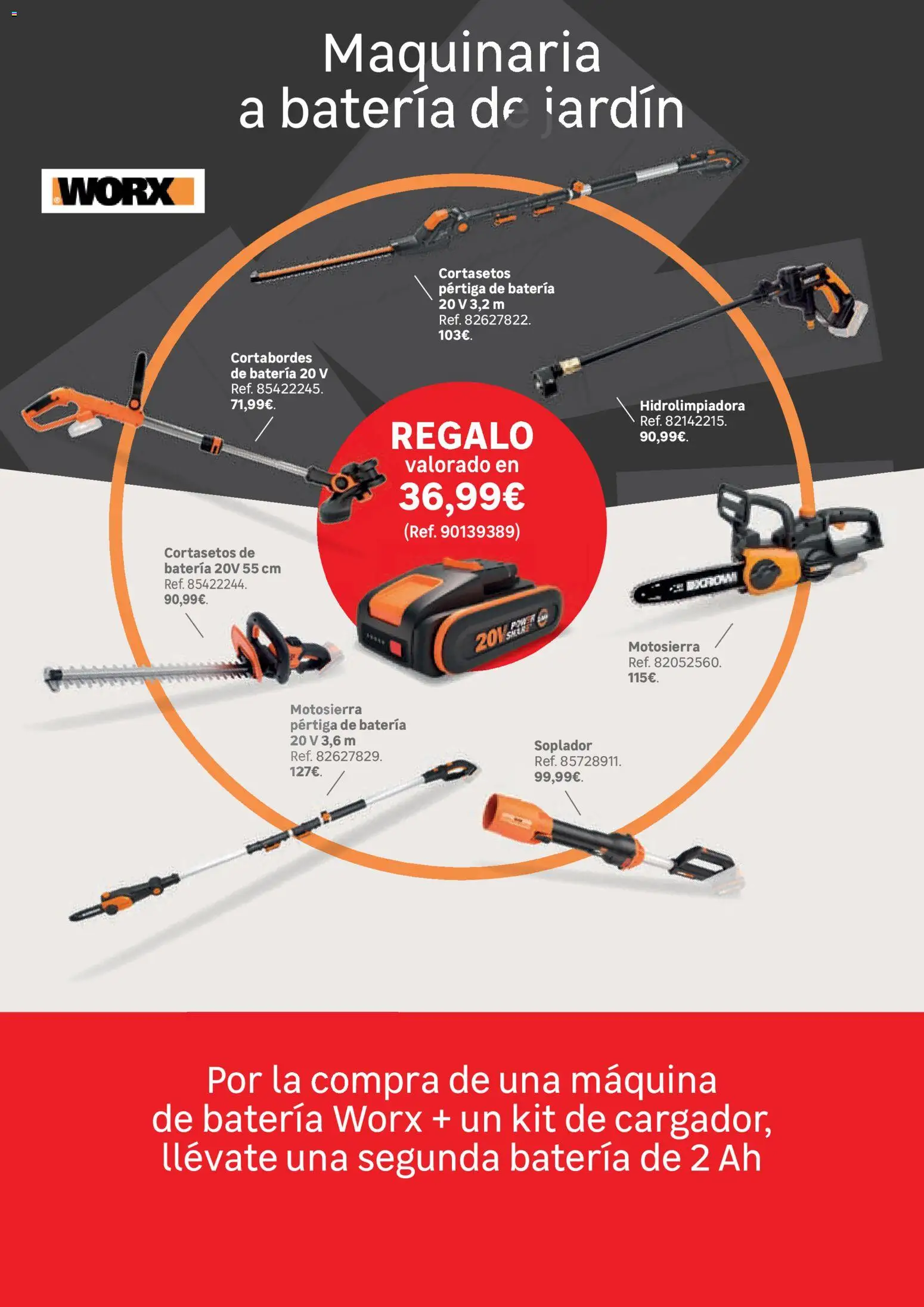 Leroy Merlin catálogo │ válido desde el 24.03.2026 | Página: 124 | Productos: Hidrolimpiadora, Motosierra, Cortasetos, Batería