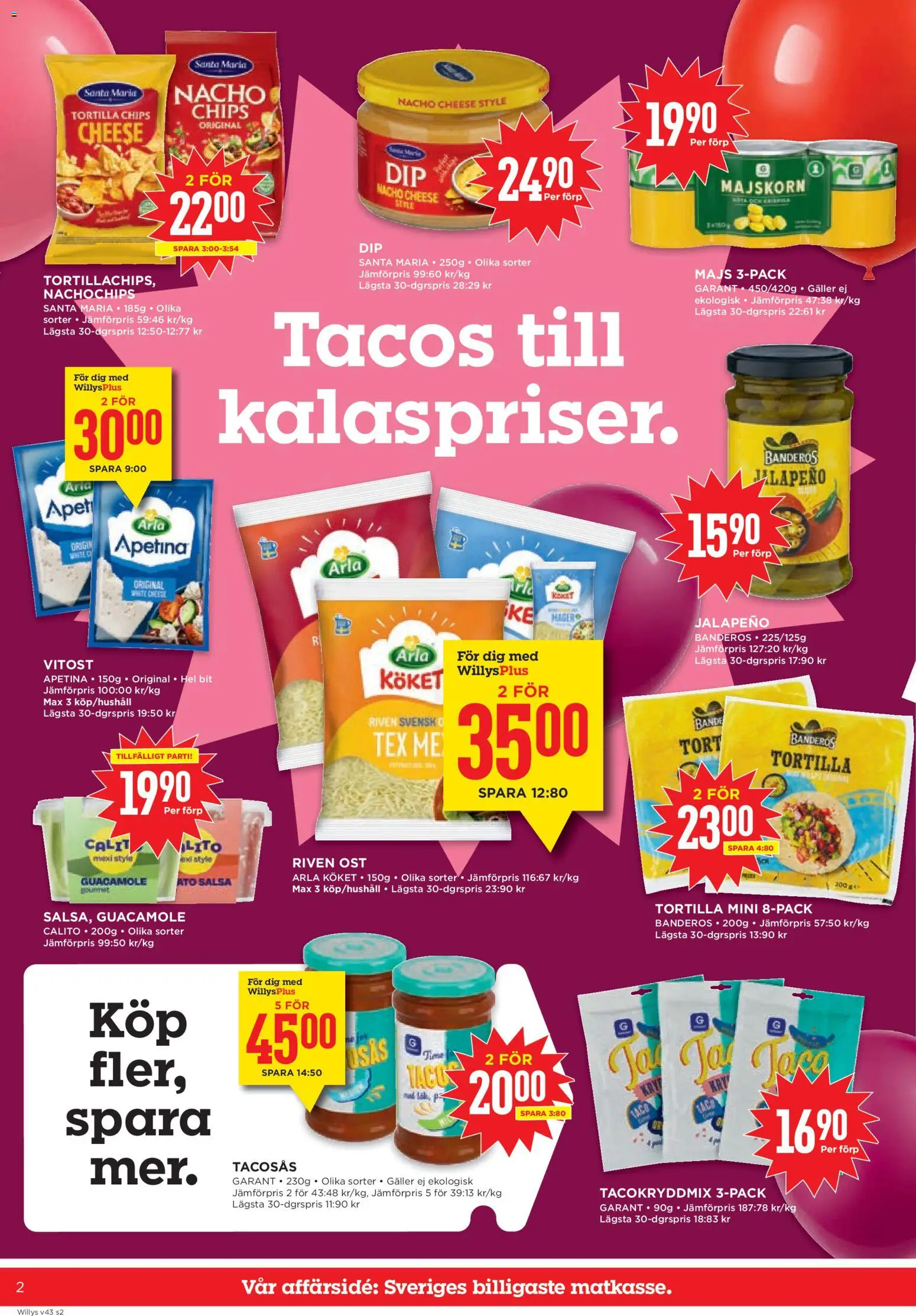 Willys reklamblad aktuell från 19/10/2026 | Sida: 2