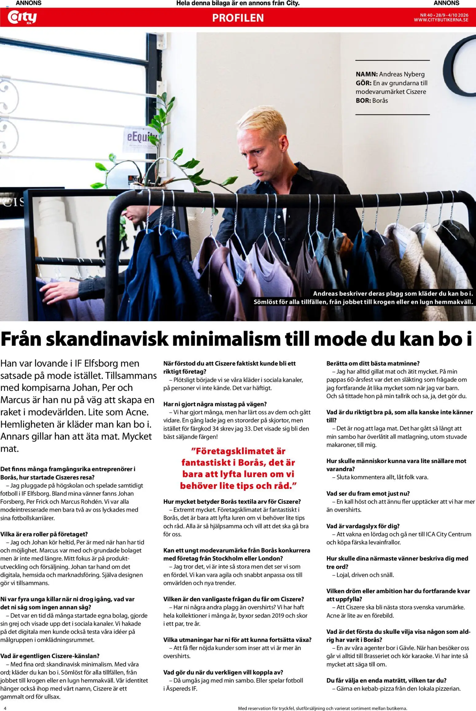 ICA Kvantum reklamblad aktuell från 28/09/2026 | Sida: 4 | Produkter: Såg, Fotboll, Kläder, Roller