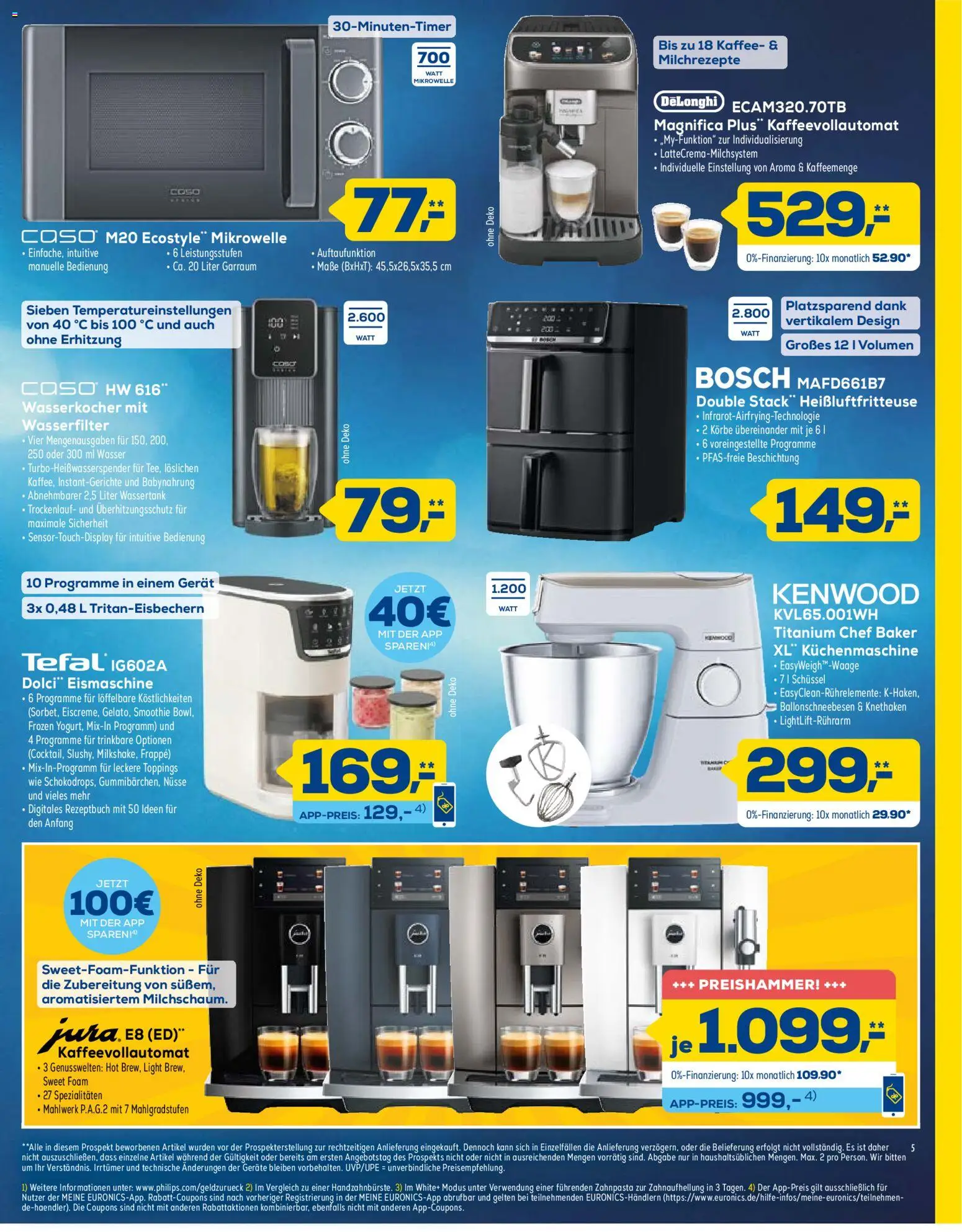Euronics Prospekt – gültig ab 29.08.2026 | Seite: 5 | Produkte: Kaffee, Babynahrung, Kaffeevollautomat, Heißluftfritteuse
