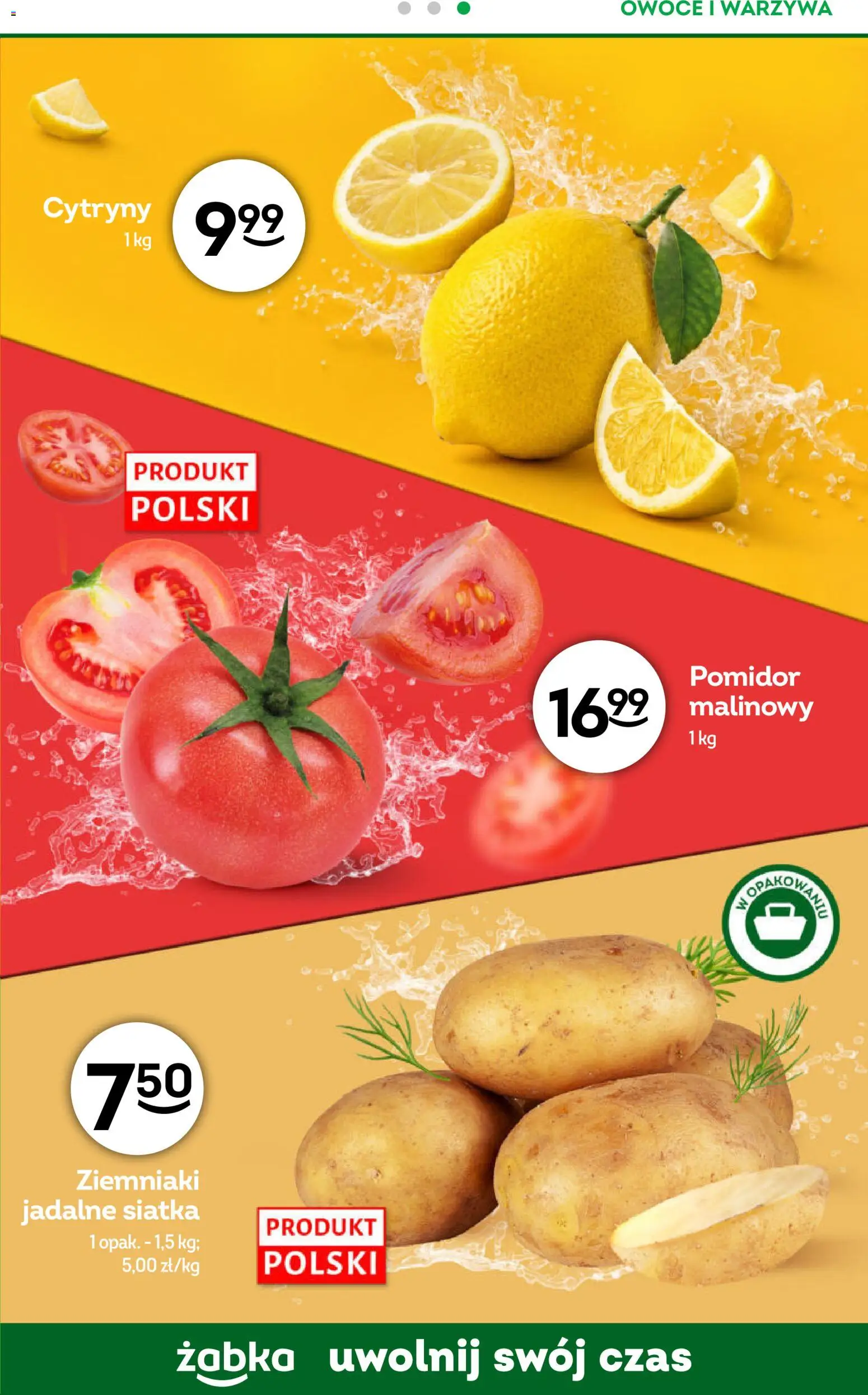 Żabka gazetka - Codzienne produkty od 07.10.2026 | Strona: 11 | Produkty: Pomidor, Cytryny, Ziemniaki, Warzywa
