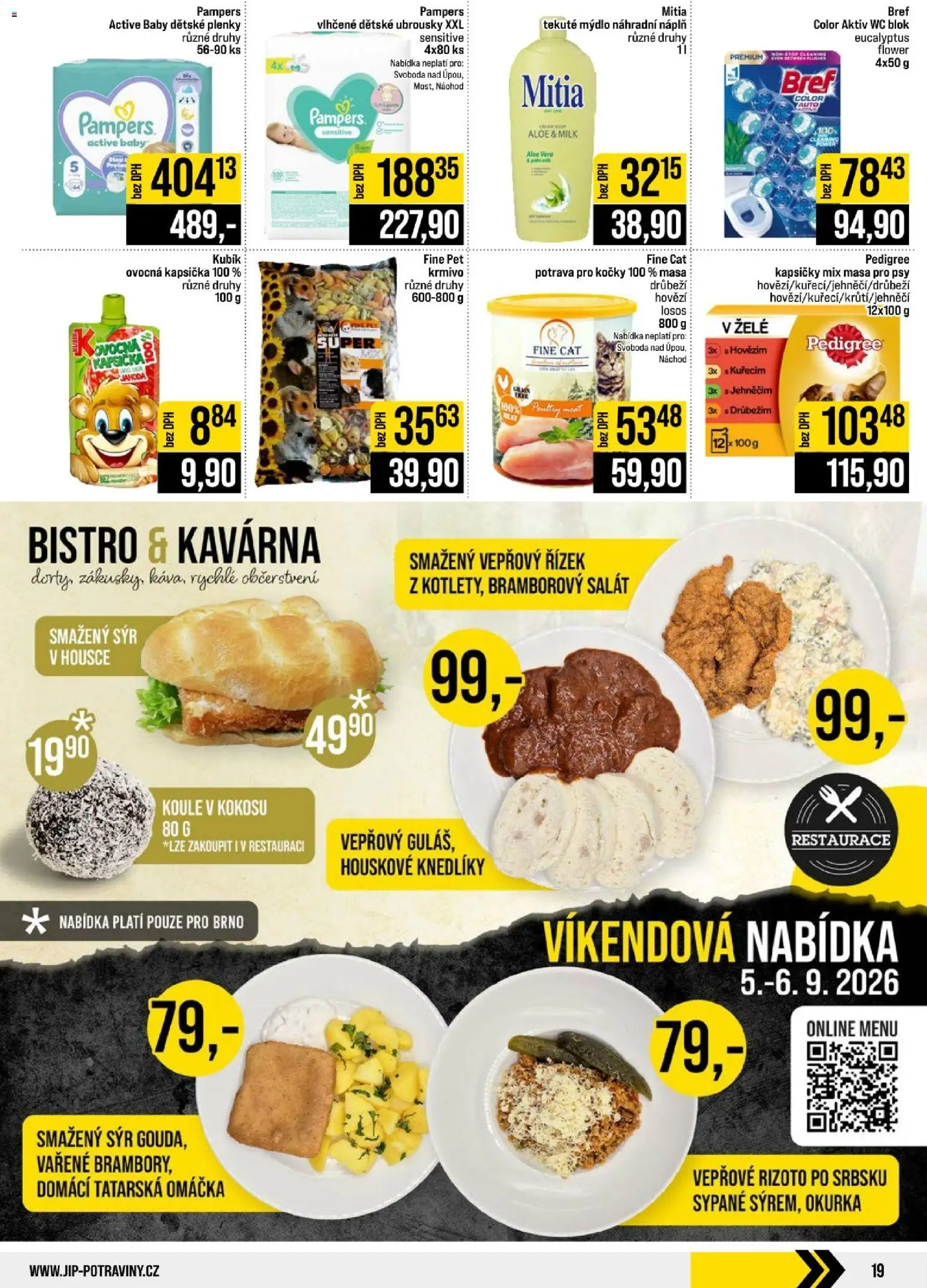 Jip leták - Cash & Carry od 02.09.2026 | Strana: 19 | Produkty: Bramborový salát, Ovocná kapsička, Pampers, Losos