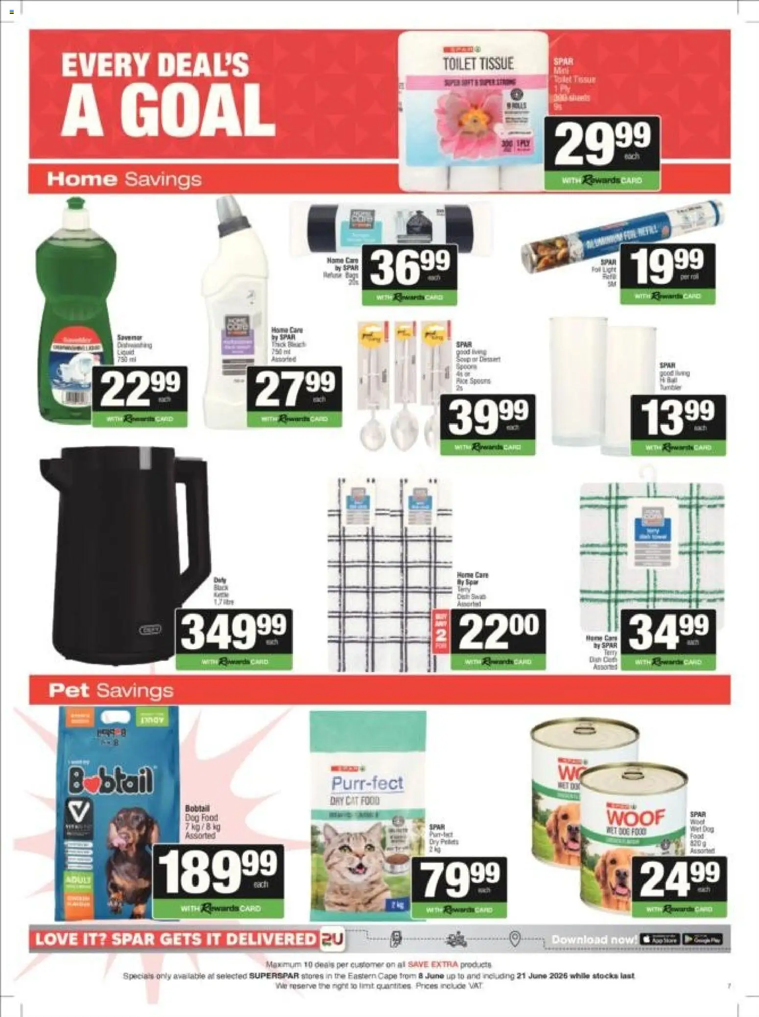 New Superspar catalogue – valid from 08.06.2026 | Page: 8 | Products: Toilet, Cat food, Dog food