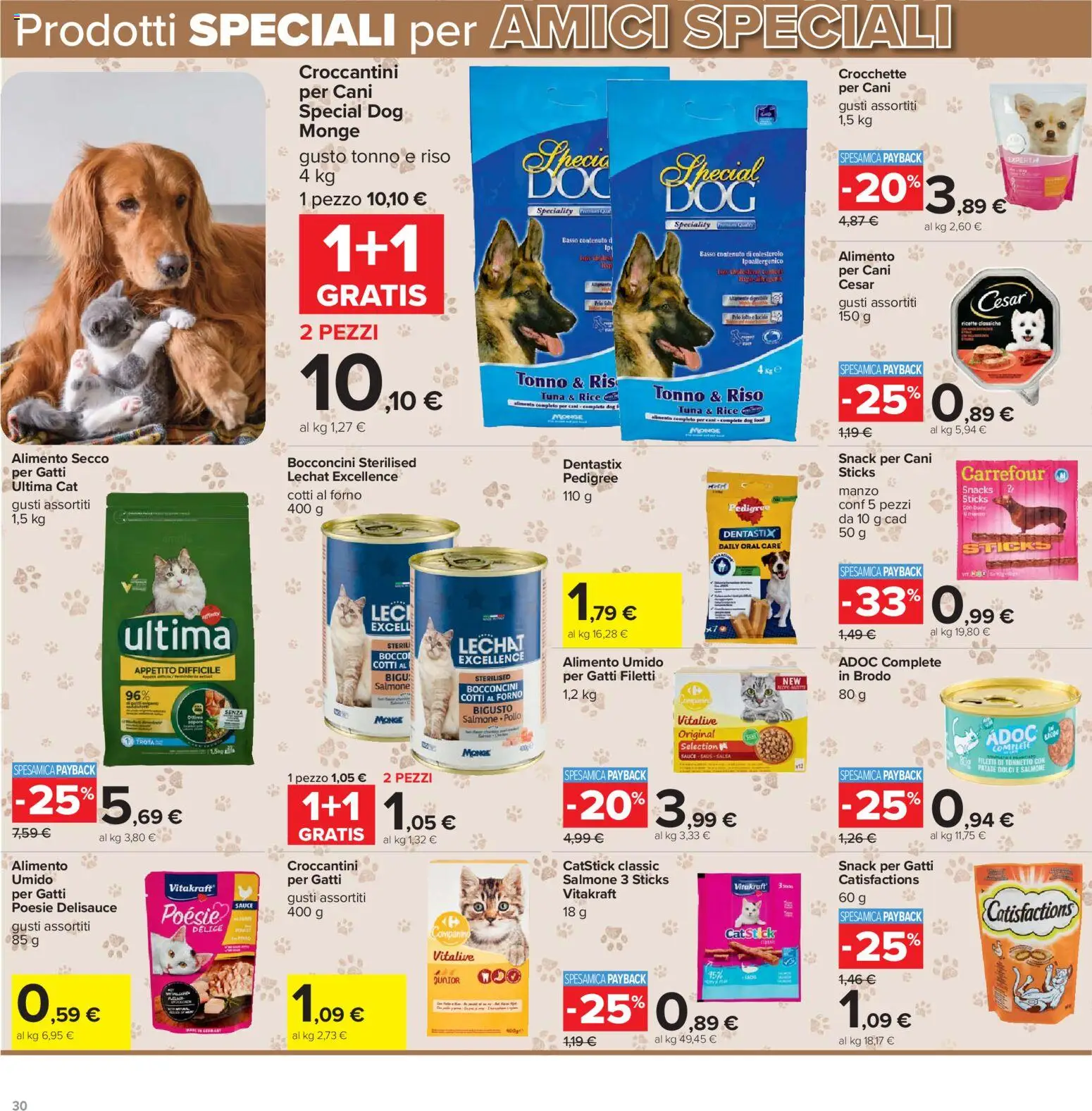 Volantino Carrefour del 19.05.2026 | Pagina: 30 | Prodotti: Manzo, Patate, Trota, Crocchette