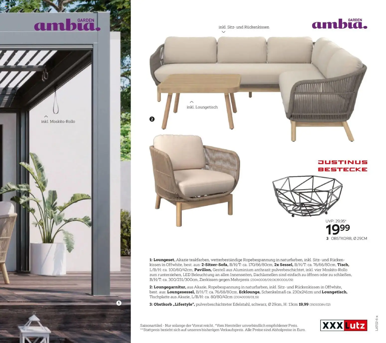 XXXLutz Gartenkatalog gültig ab 30.03.2026 | Seite: 7 | Produkte: Kissen