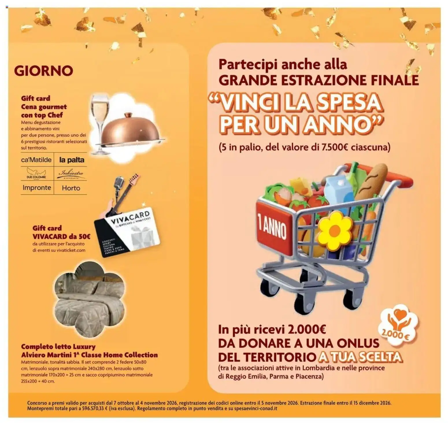 Volantino Conad del 07/10/2026 | Pagina: 5 | Prodotti: Copripiumino, Top, Martini, Letto