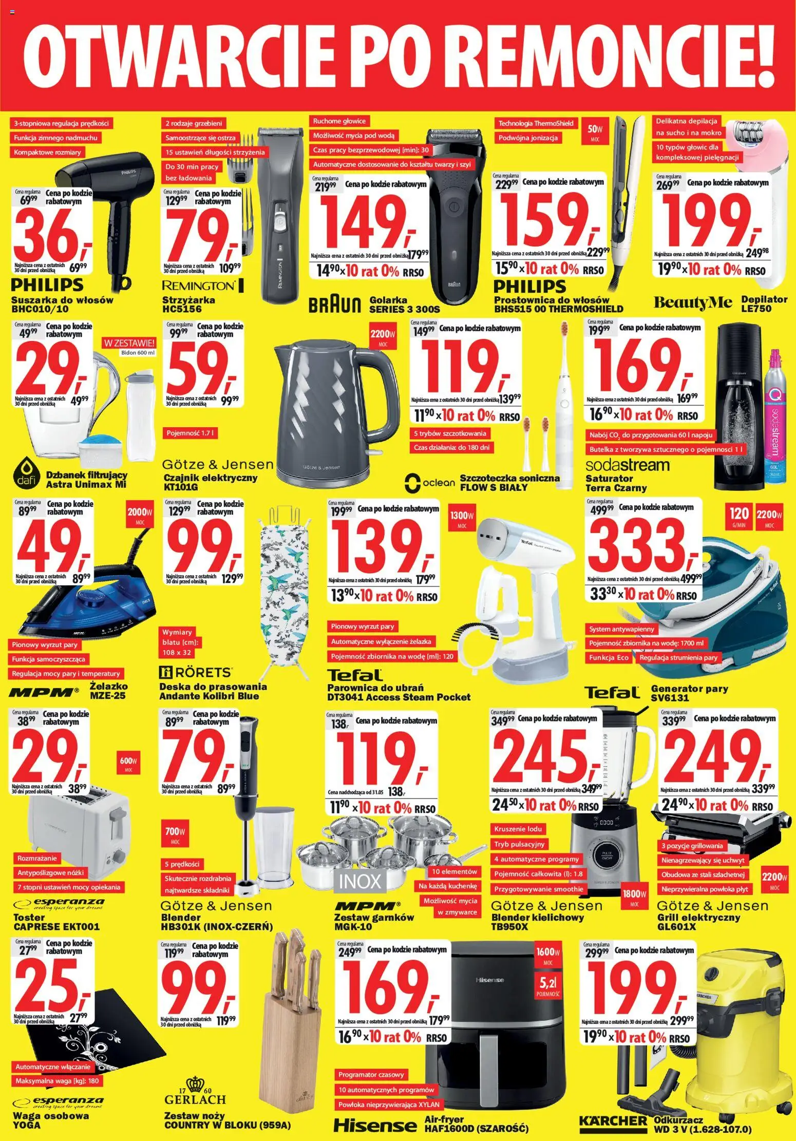 Mediaexpert promocje - Otwarcie po remoncie Myślibórz od 21.05.2026 | Strona: 6 | Produkty: Dzbanek, Waga, Czajnik, Generator pary
