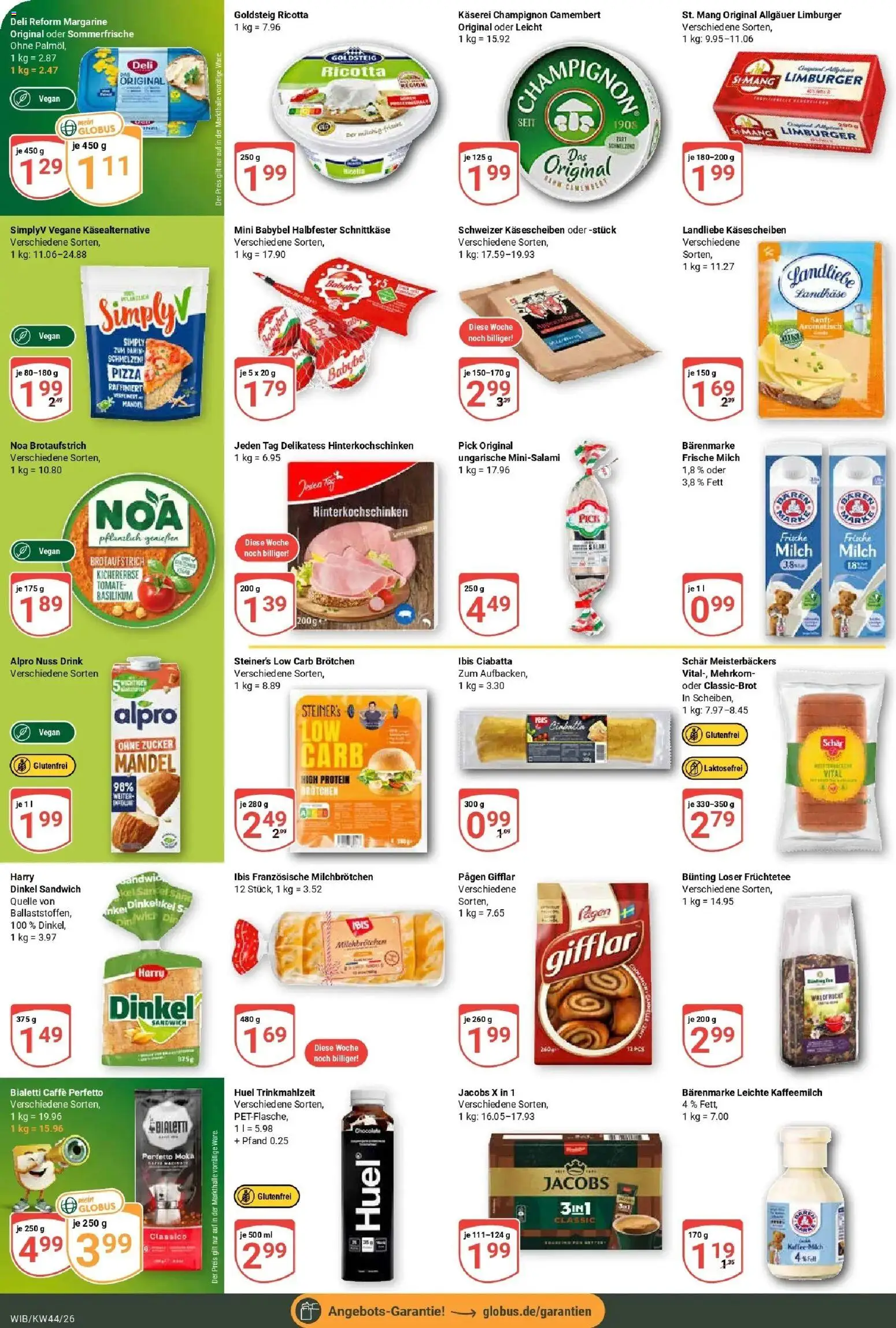 Globus Prospekt Wiesbaden-Nordenstadt (ab 26.10.2026) » Angebote online | Seite: 14 | Produkte: Margarine, Früchtetee, Alpro, Pizza