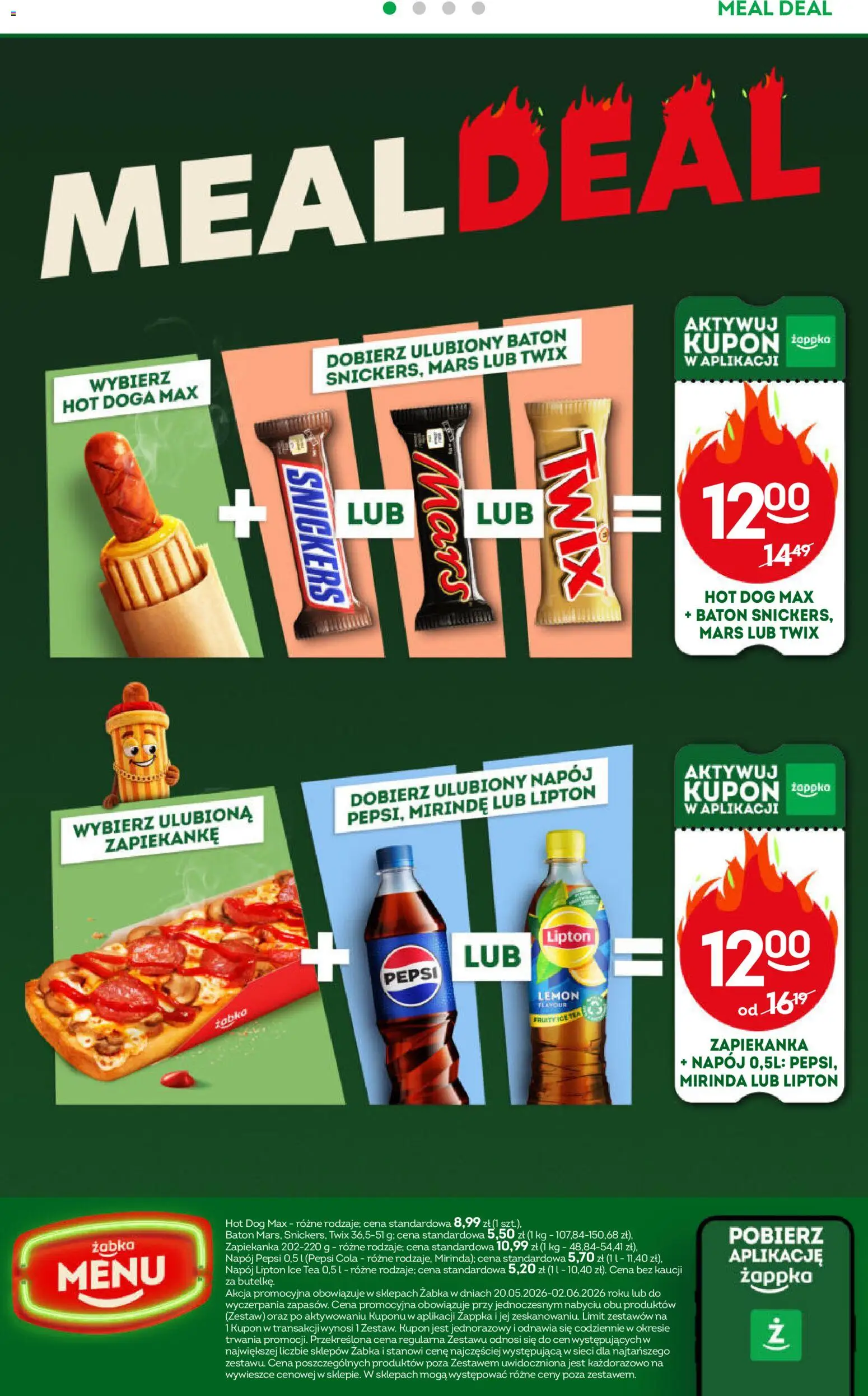Żabka gazetka od 20.05.2026 | Strona: 70 | Produkty: Ice Tea, Zapiekanka, Pepsi, Baton