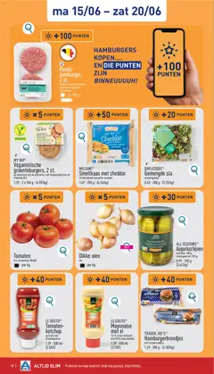 Aldi folder week 25 - Voorbeeld van een folder van Aldi, geldig van 15.06.2026 | Pagina: 10 | Producten: Tomaten, Salade, Keksajt, Sla