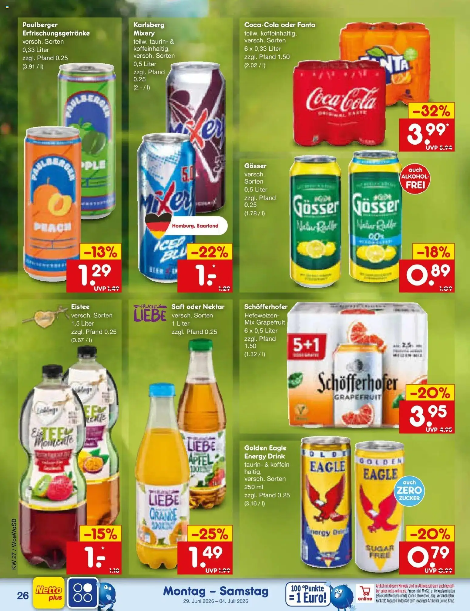 Netto Marken-Discount Prospekt Mannheim – gültig ab 29.06.2026 | Seite: 38 | Produkte: Energy, Äpfel, Grapefruit, Zucker