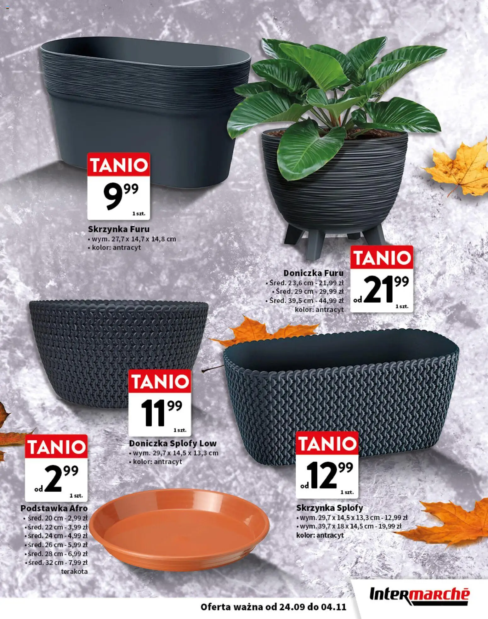 Intermarche gazetka - Pamiętamy o bliskich od 24.09.2026 | Strona: 11 | Produkty: Doniczka