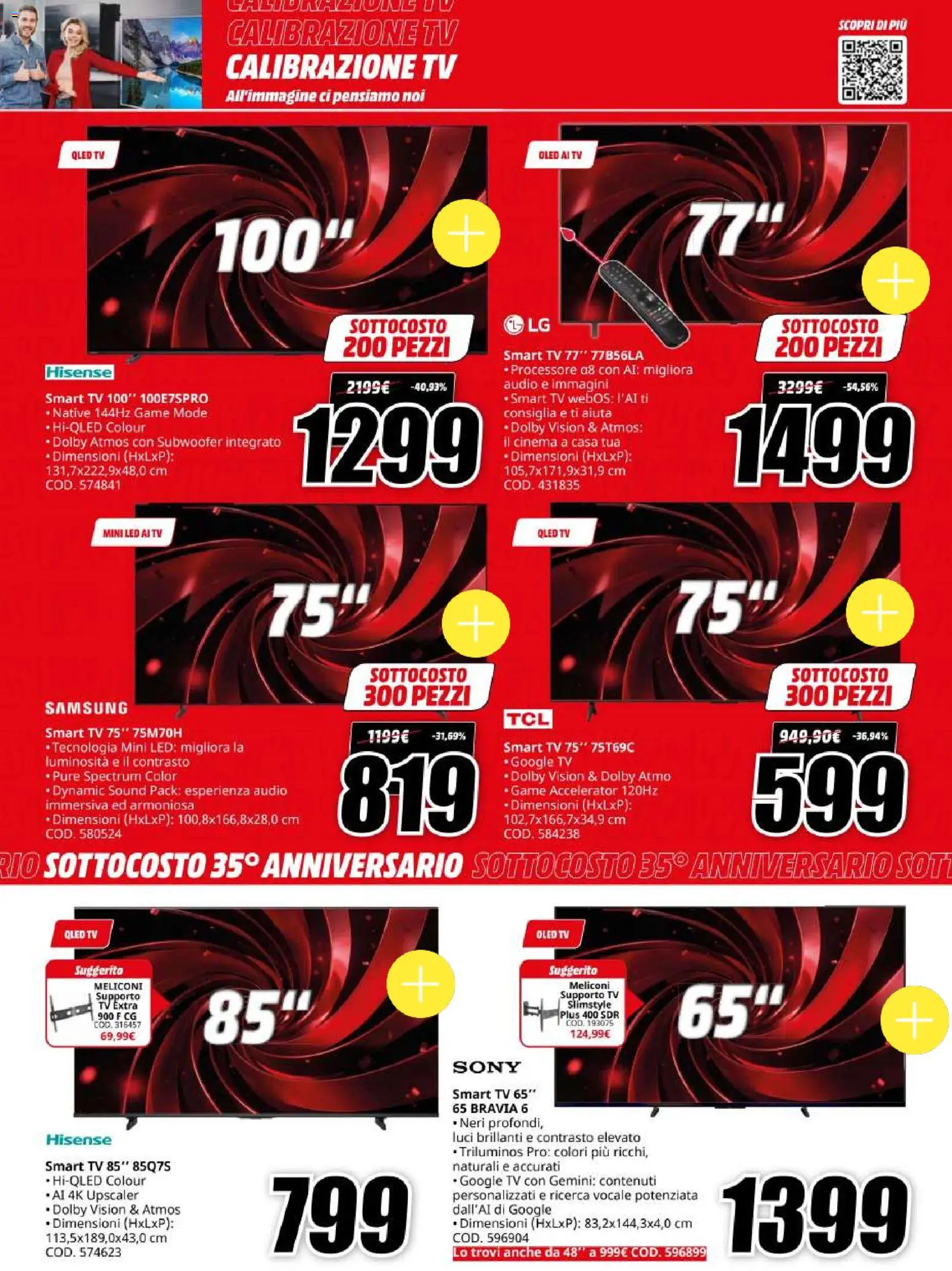 Volantino Media World del 06/10/2026 | Pagina: 22 | Prodotti: smart TV, TV, Audio, Samsung