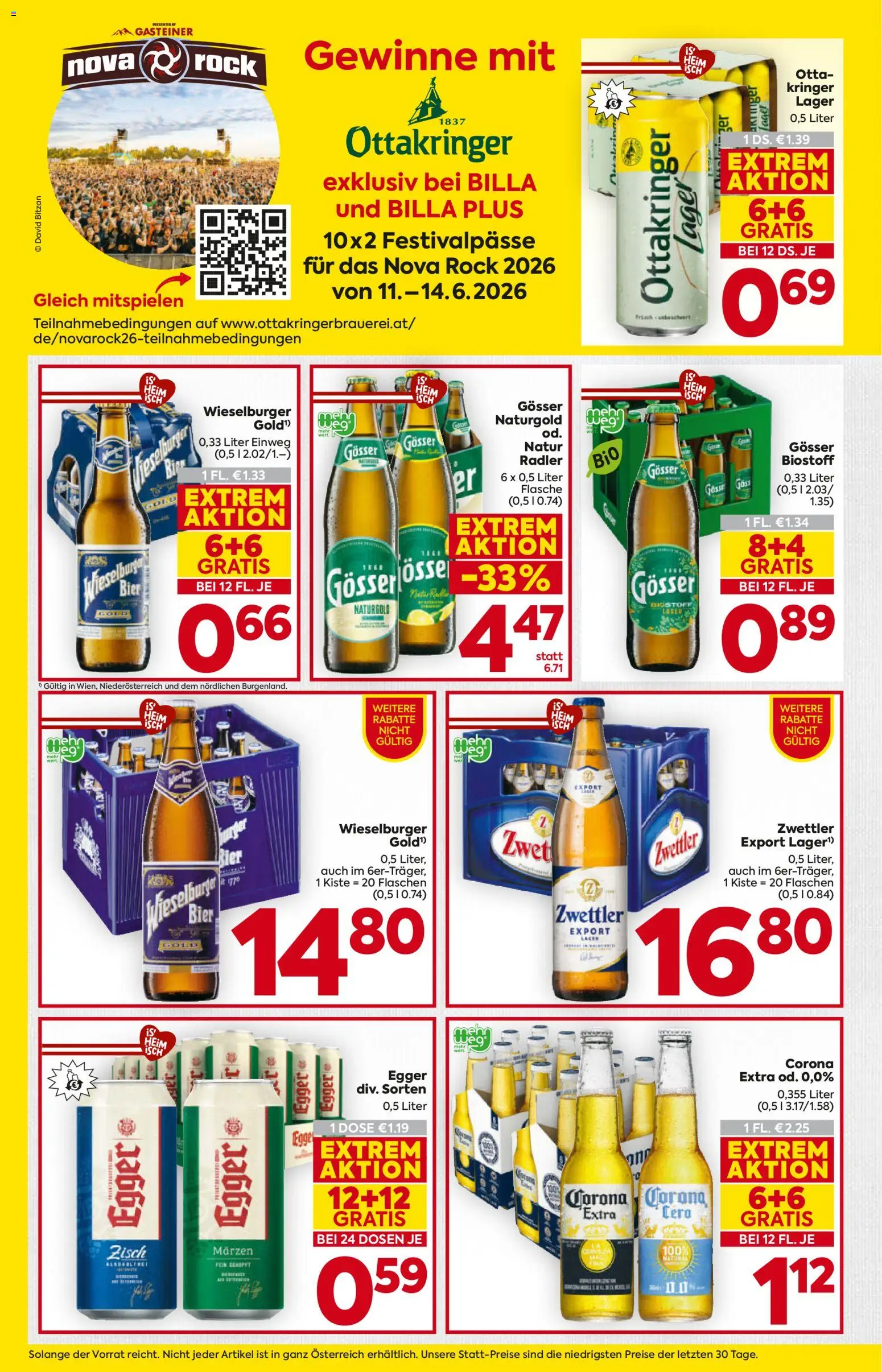 Billa Flugblatt - Burgenland gültig ab 21.05.2026 | Seite: 14 | Produkte: Rock, Bier